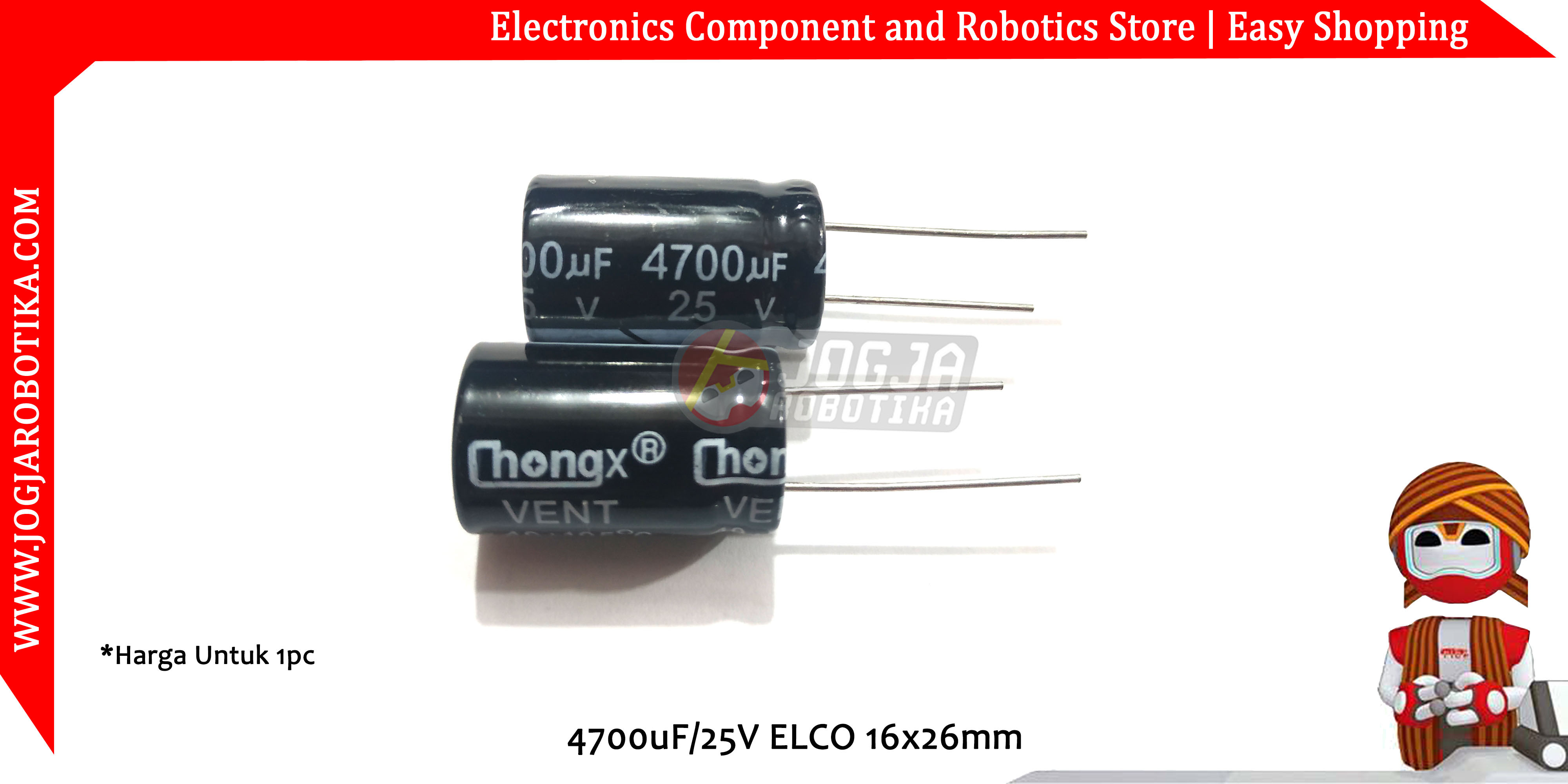 4700uF/25V ELCO 16x26mm
