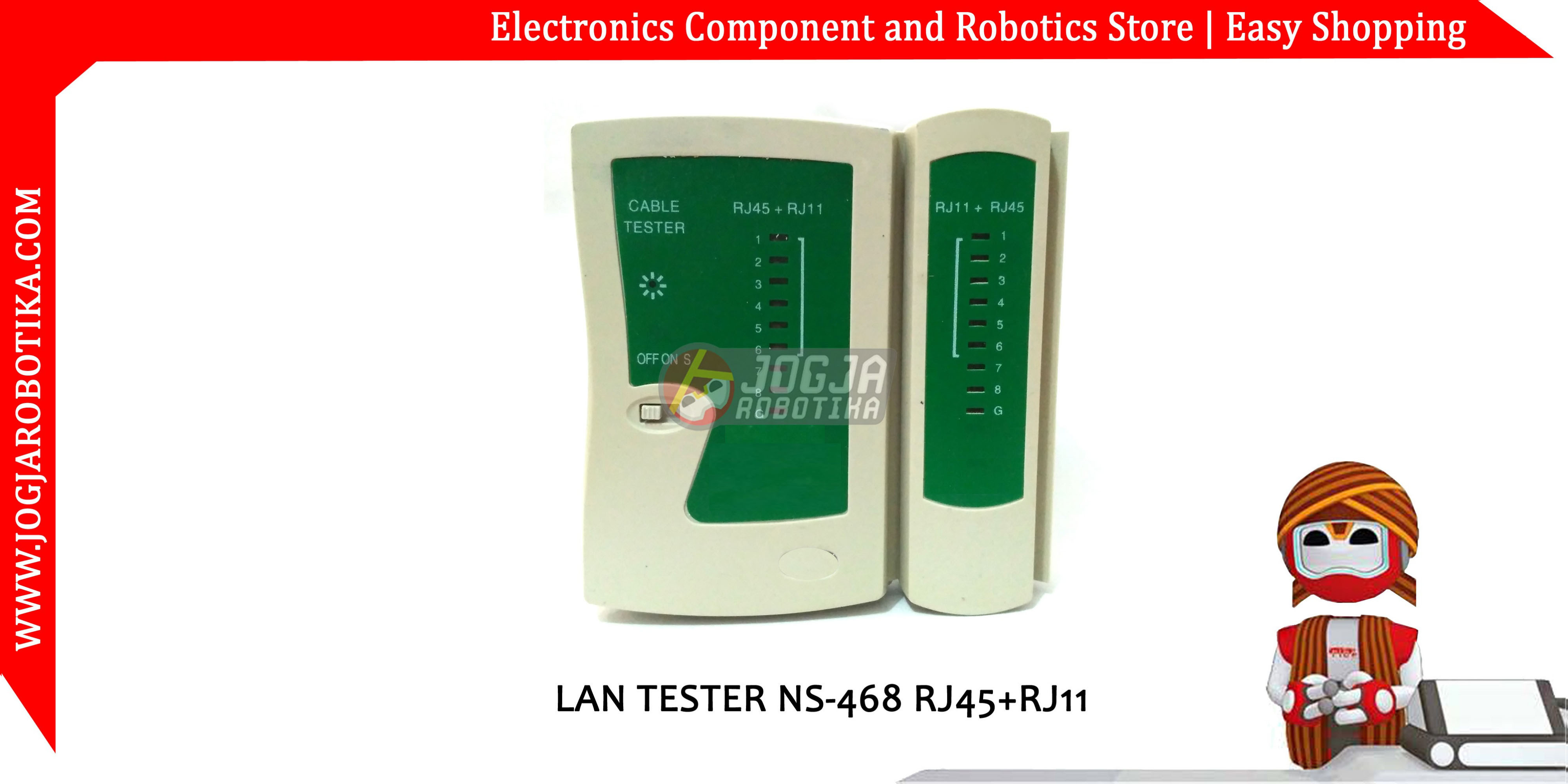 LAN TESTER NS-468 RJ45+RJ11