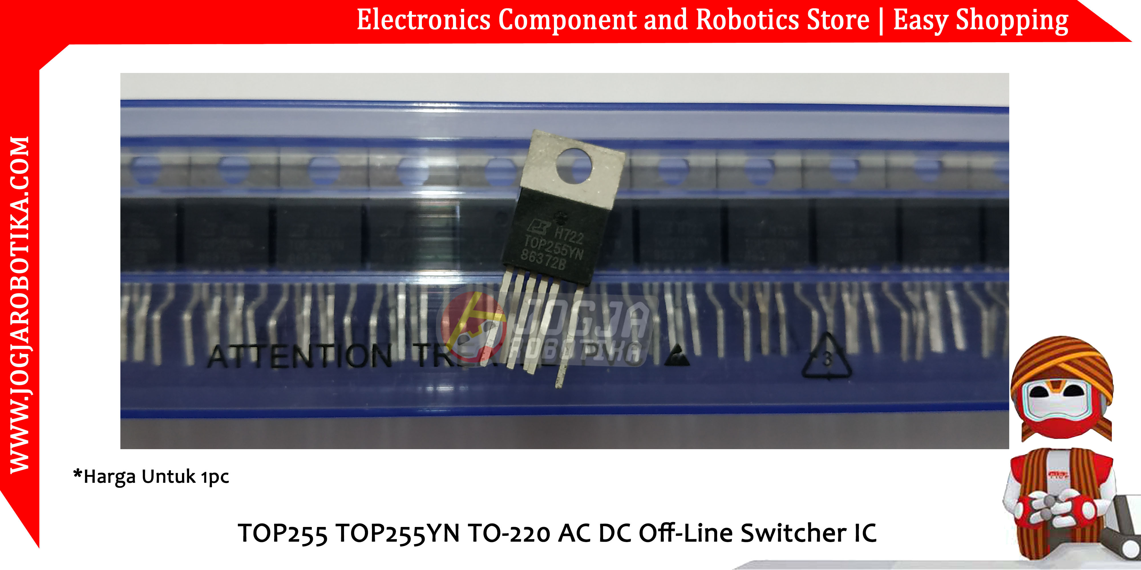 TOP255 TOP255YN TO-220 AC DC Off-Line Switcher IC