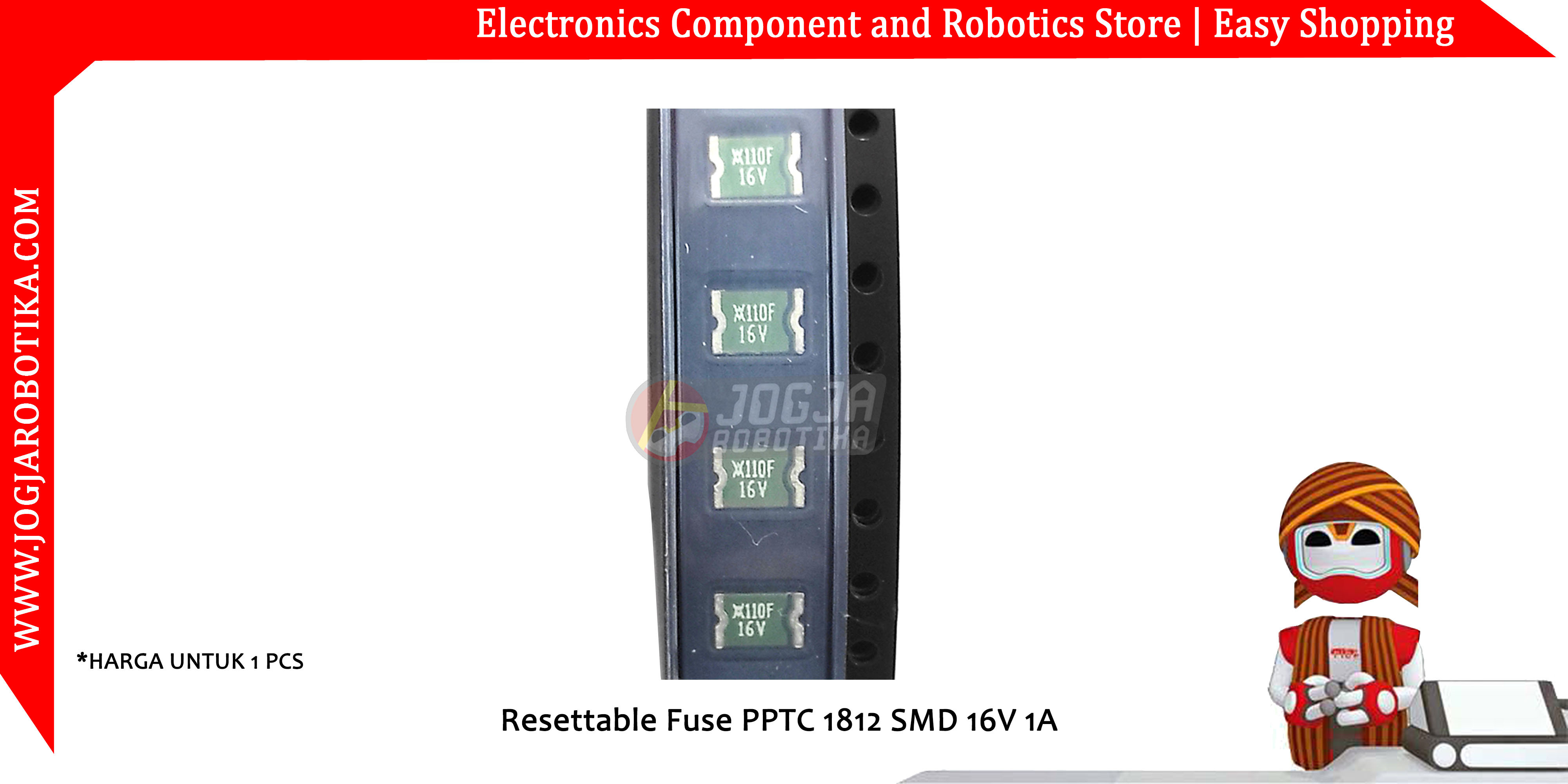 Resettable Fuse PPTC 1812 SMD 16V 1A