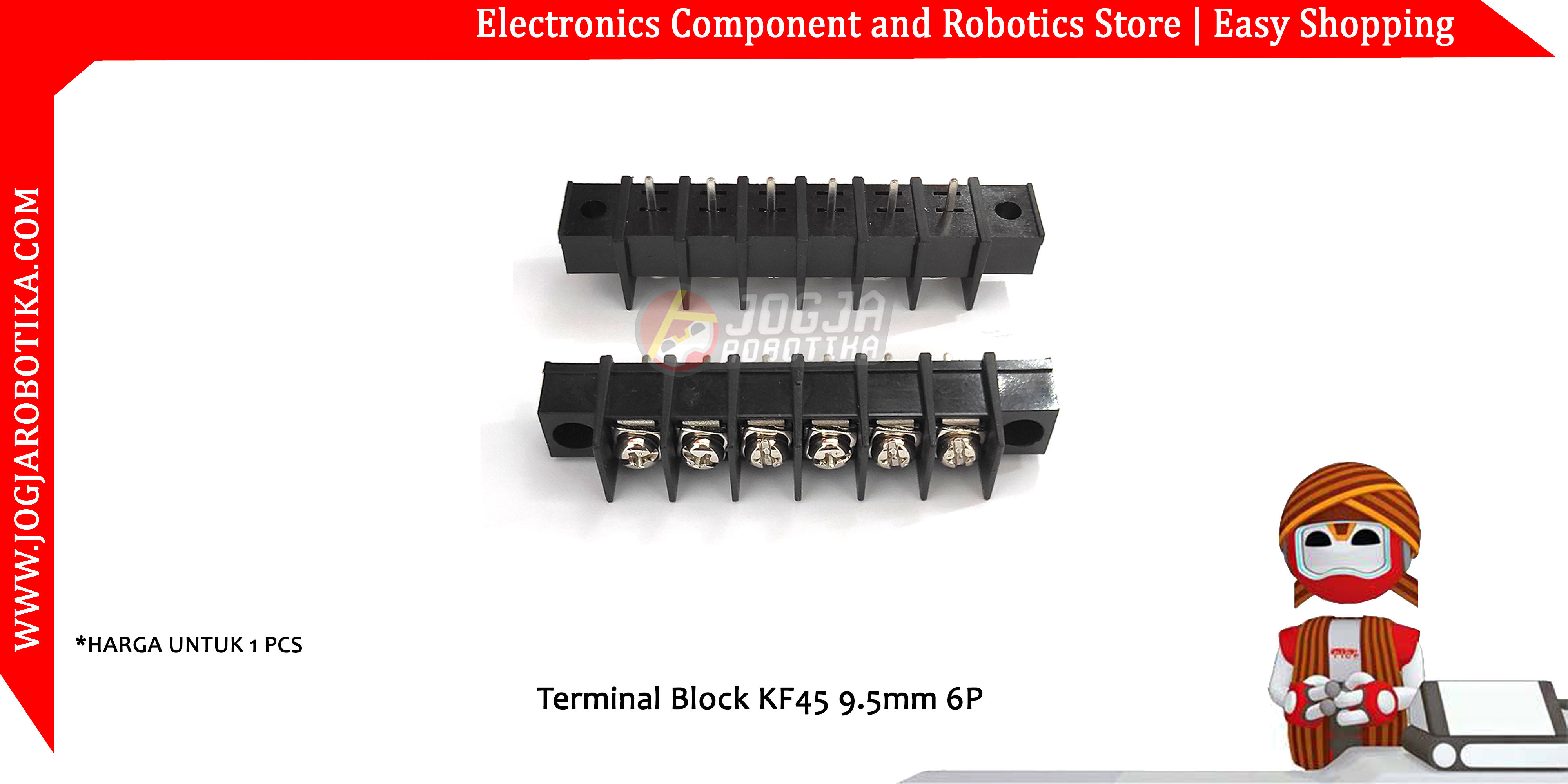 Terminal Block KF45 9.5mm 6P