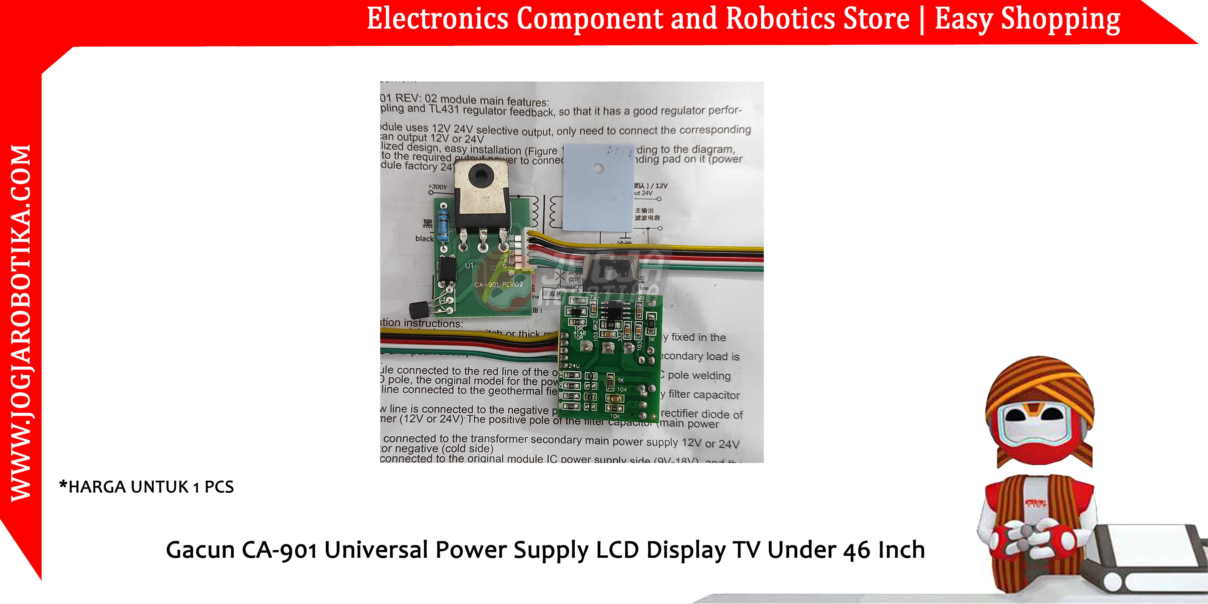 Gacun CA-901 Universal Power Supply LCD Display TV Under 46 Inch