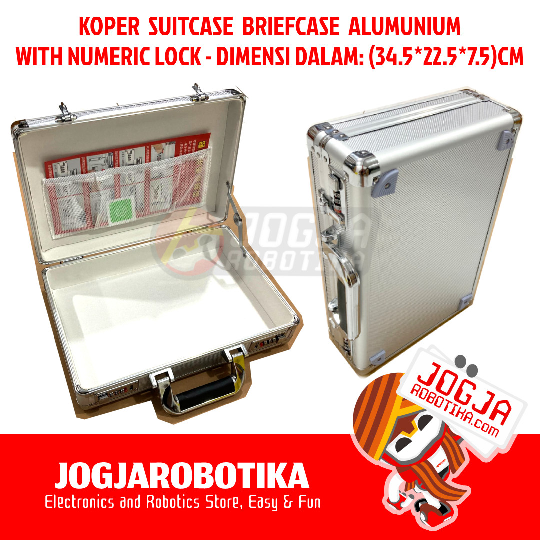 Koper Hardcase Lapis Alumunium 34.5x24x12 Cm