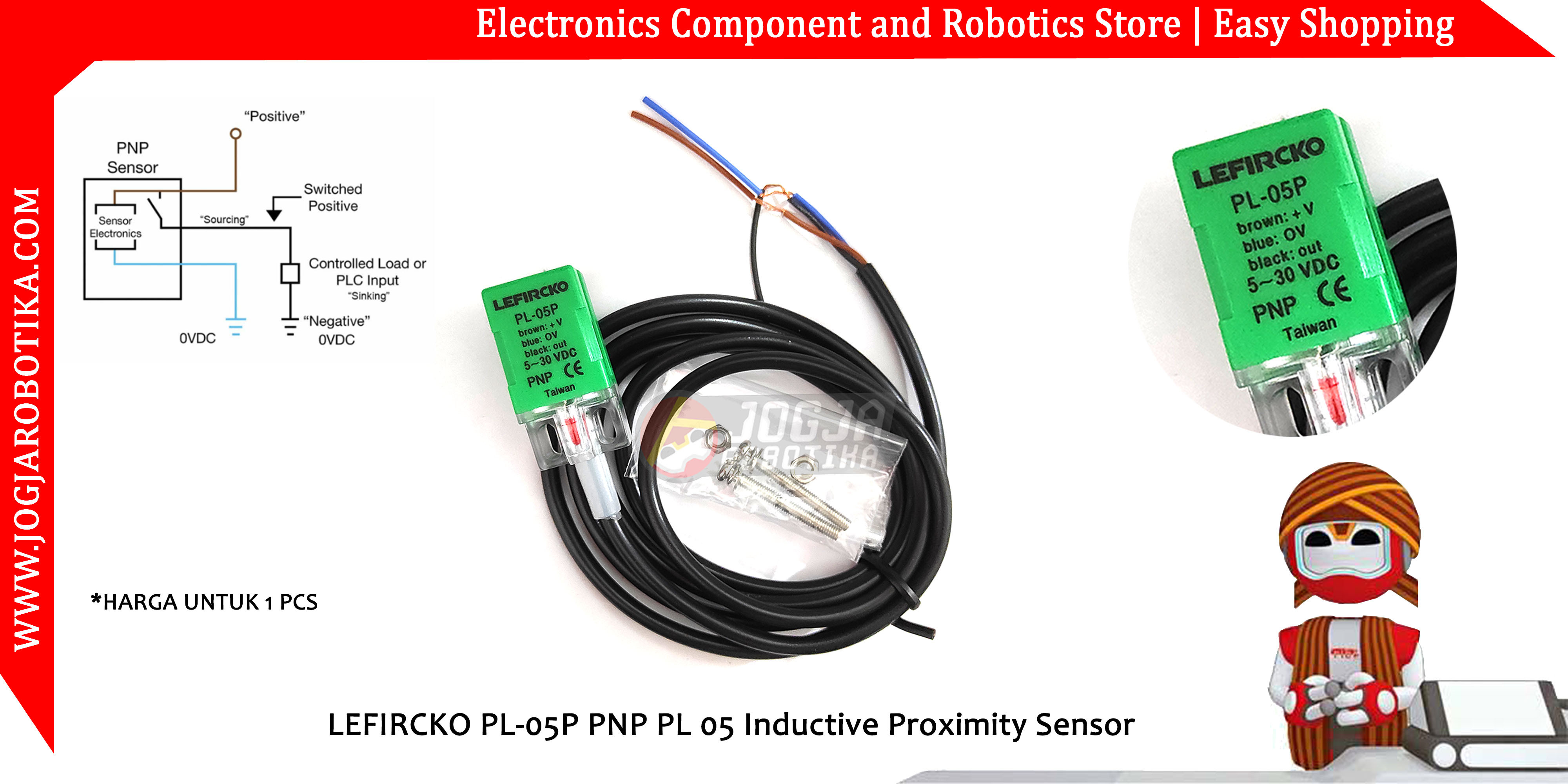 FOTEK PL-05P PNP PL 05 Inductive Proximity Sensor