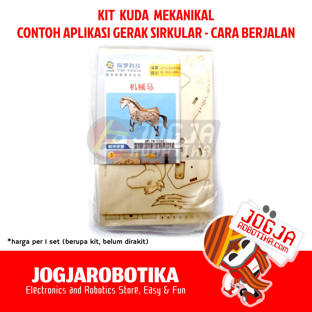 MAINAN EDUKASI RAKIT PUZZLE DESAIN MEKANIKAL KIT PROTOTIPE - KIT KUDA