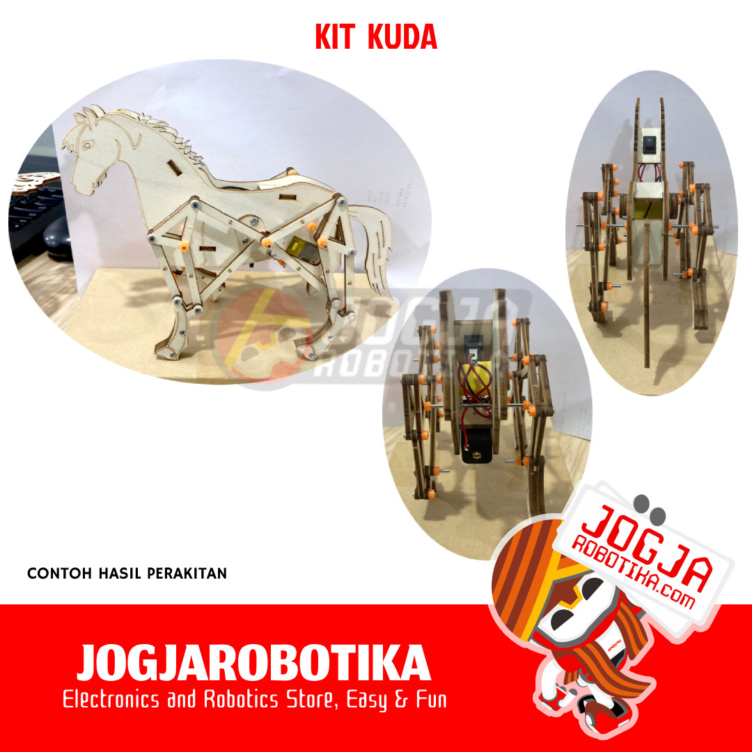 MAINAN EDUKASI RAKIT PUZZLE DESAIN MEKANIKAL KIT PROTOTIPE - KIT KUDA