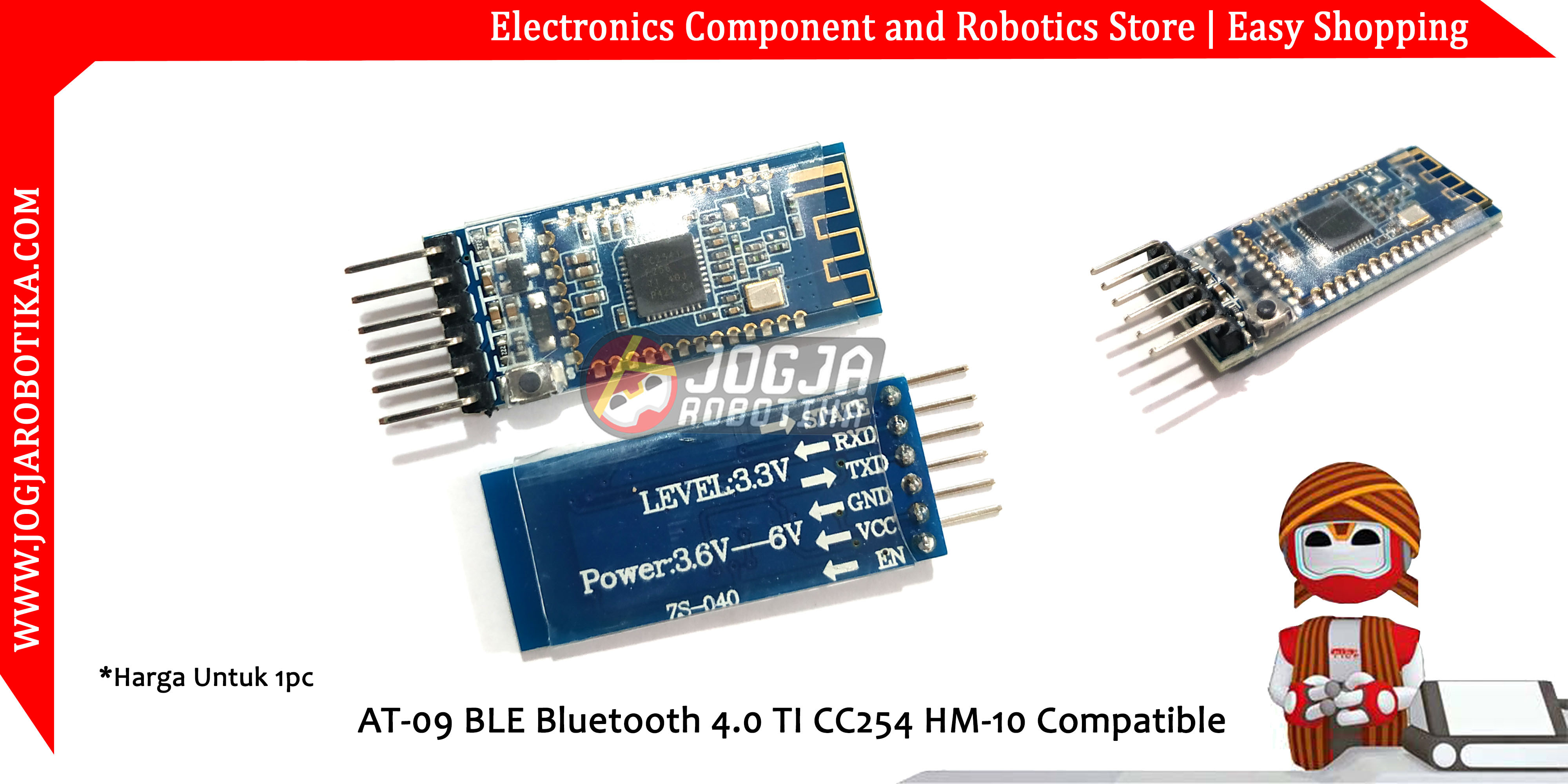 AT-09 BLE Bluetooth 4.0 TI CC254 HM-10 Compatible