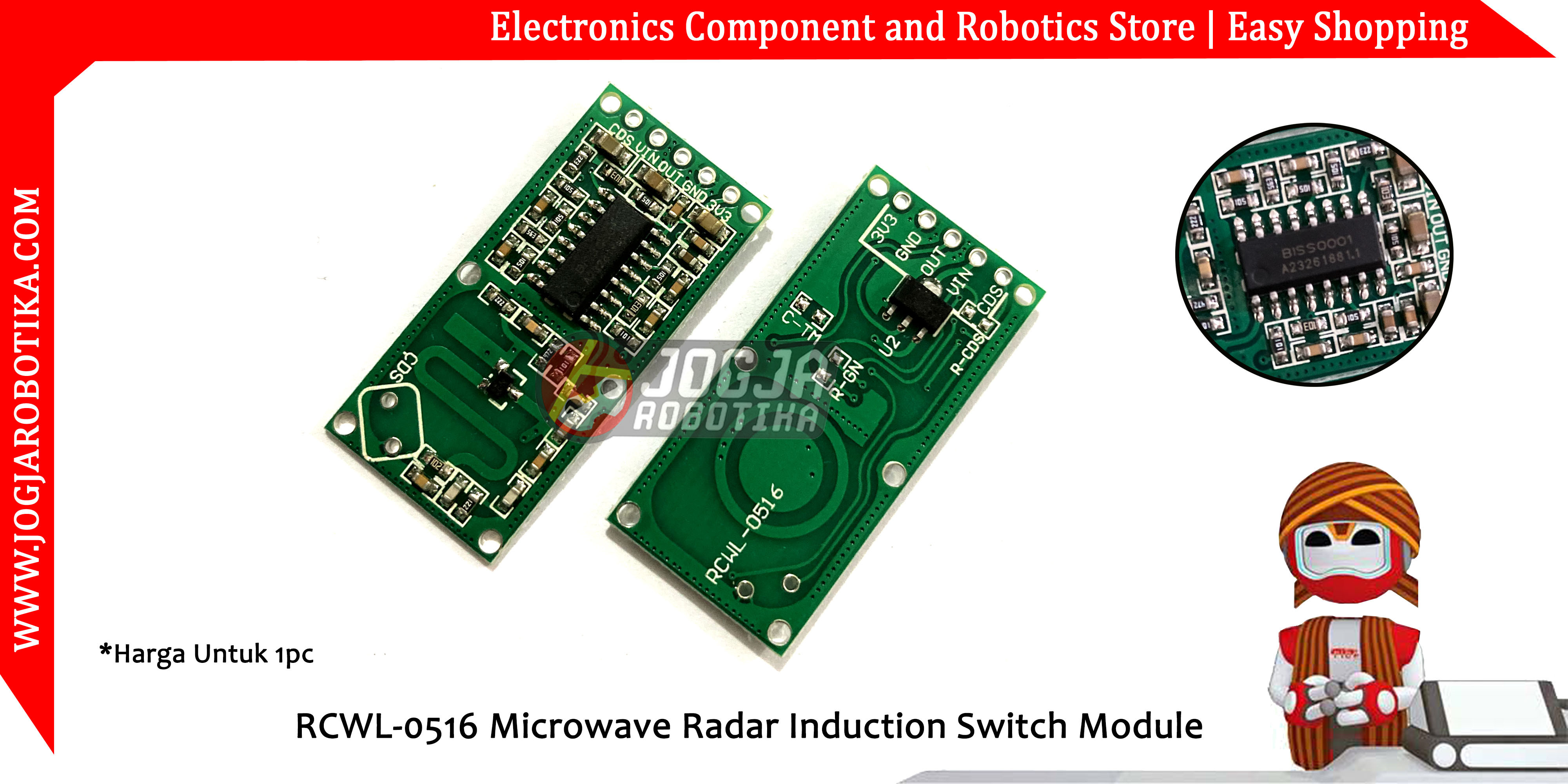 RCWL-0516 Microwave Radar Induction Switch Module