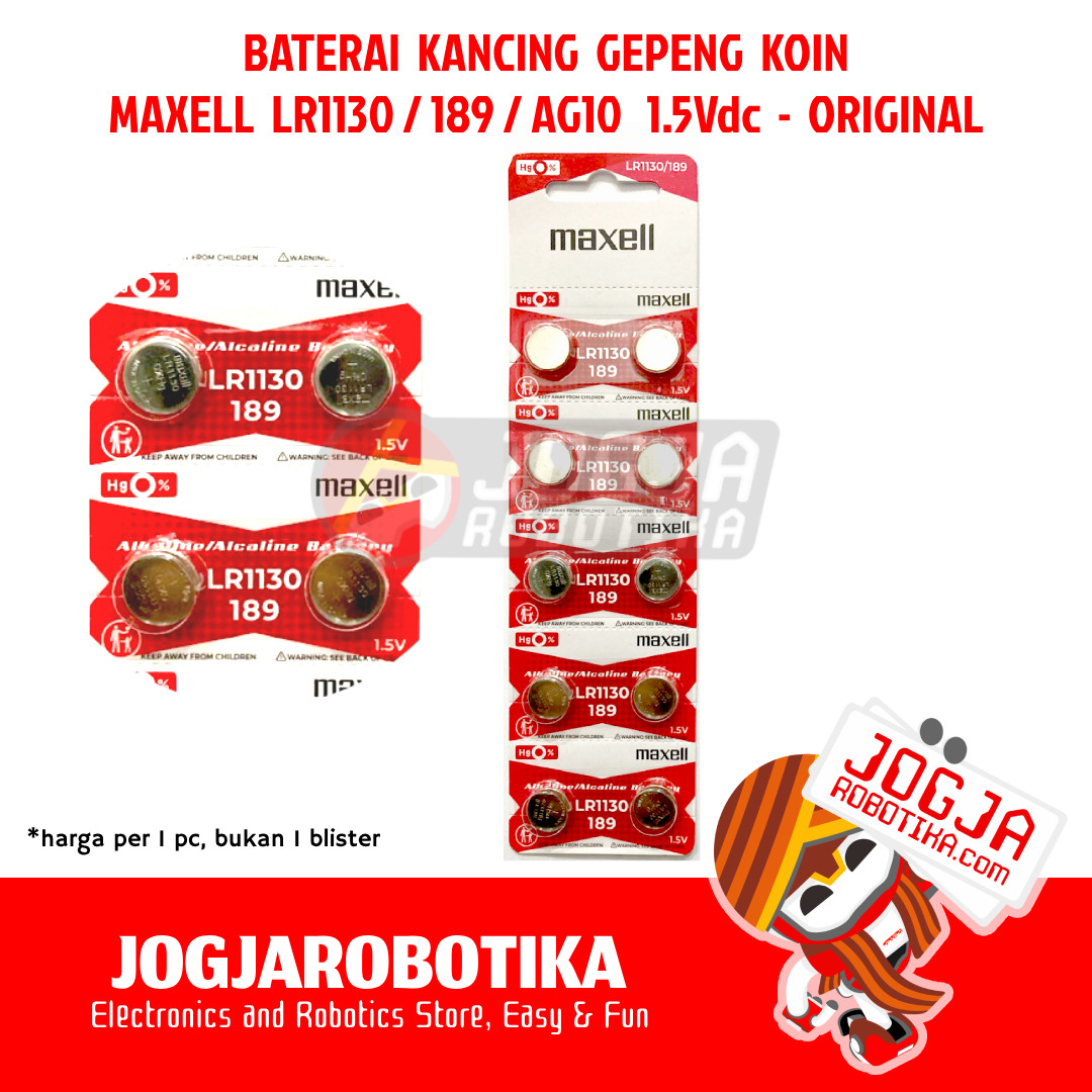 Maxell LR44 1.5V Lithium Battery Original