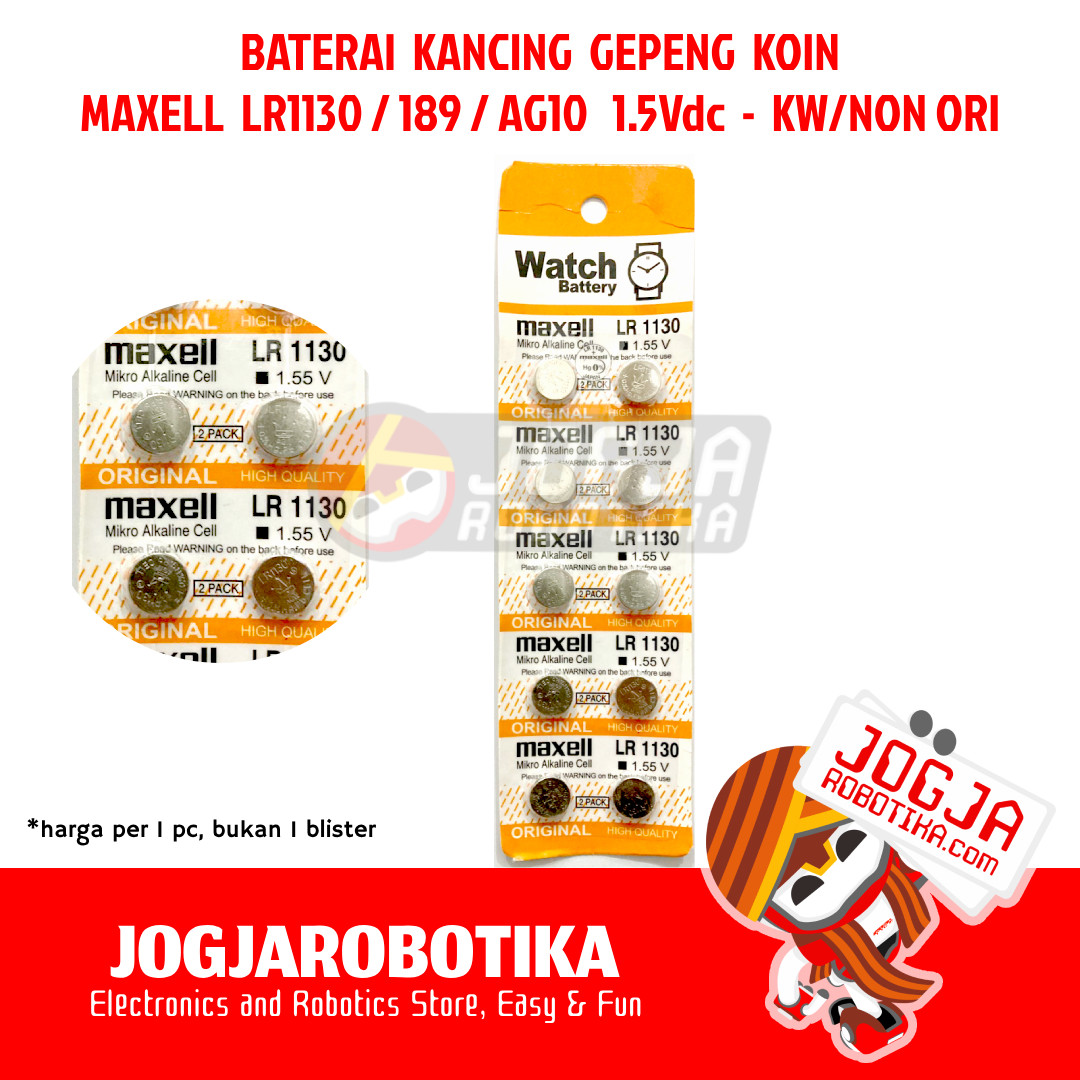 Battery Lithium 1.55V LR44 Maxell