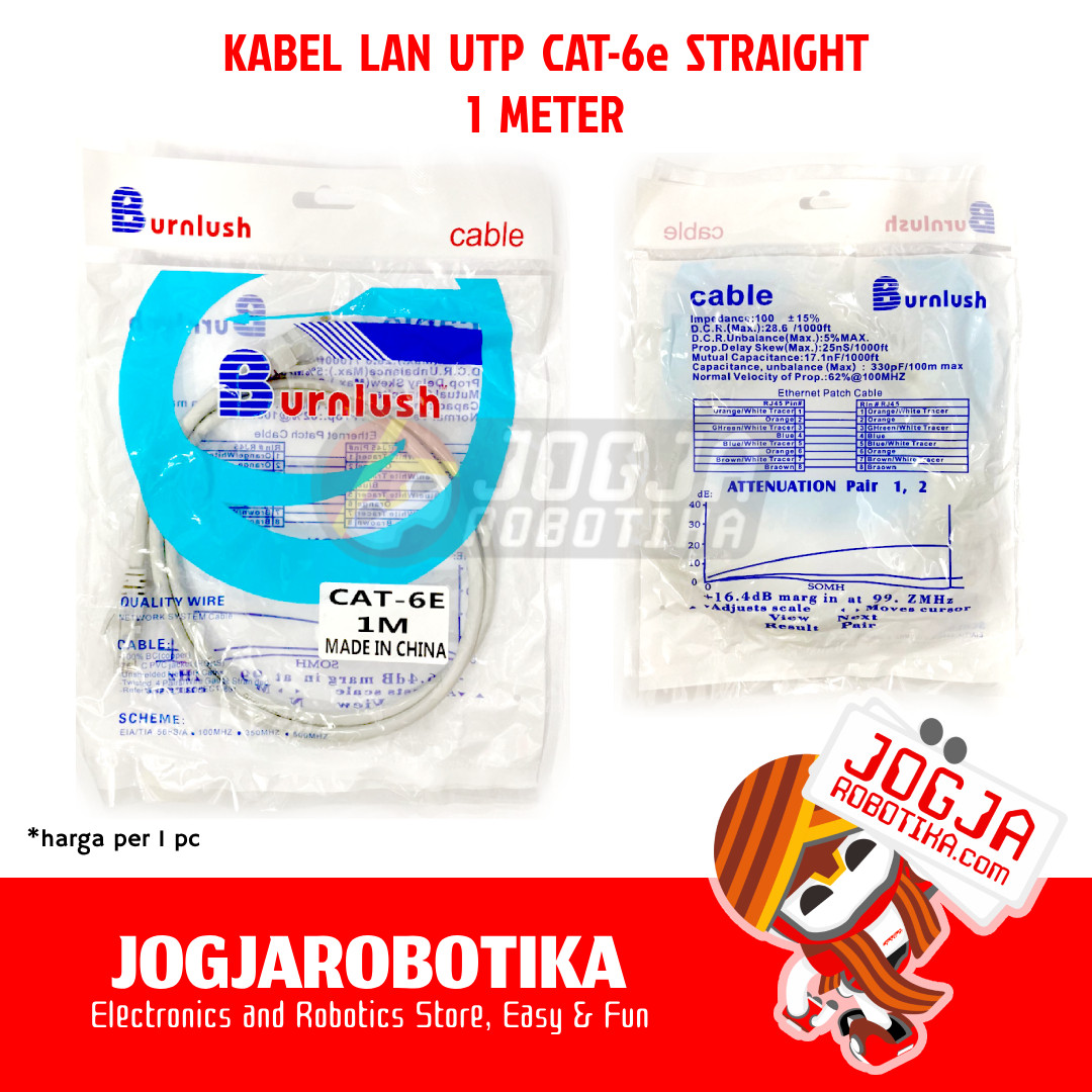 Kabel LAN 1M Straight CAT-5e UTP