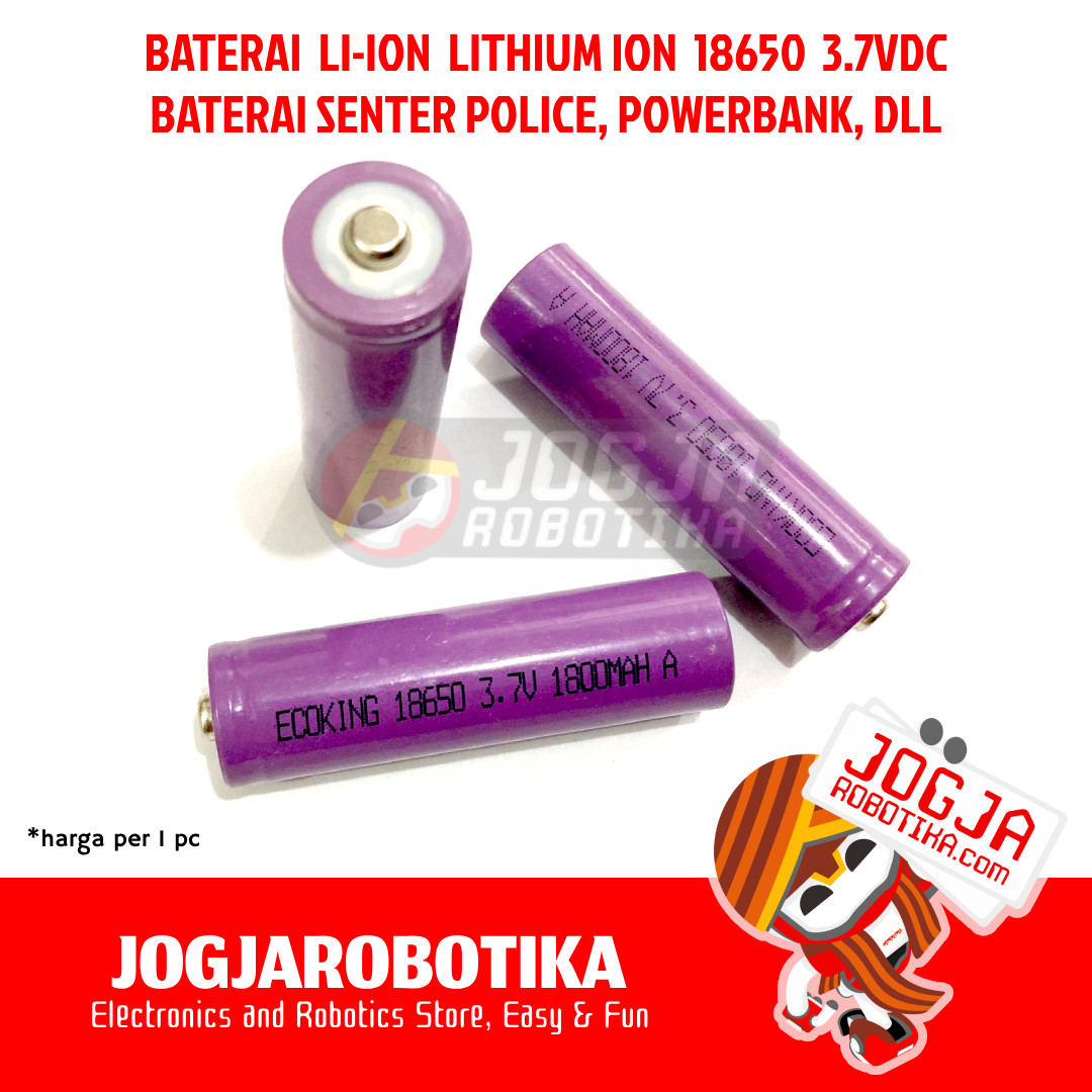Li-Ion 3.7V 18650 Size