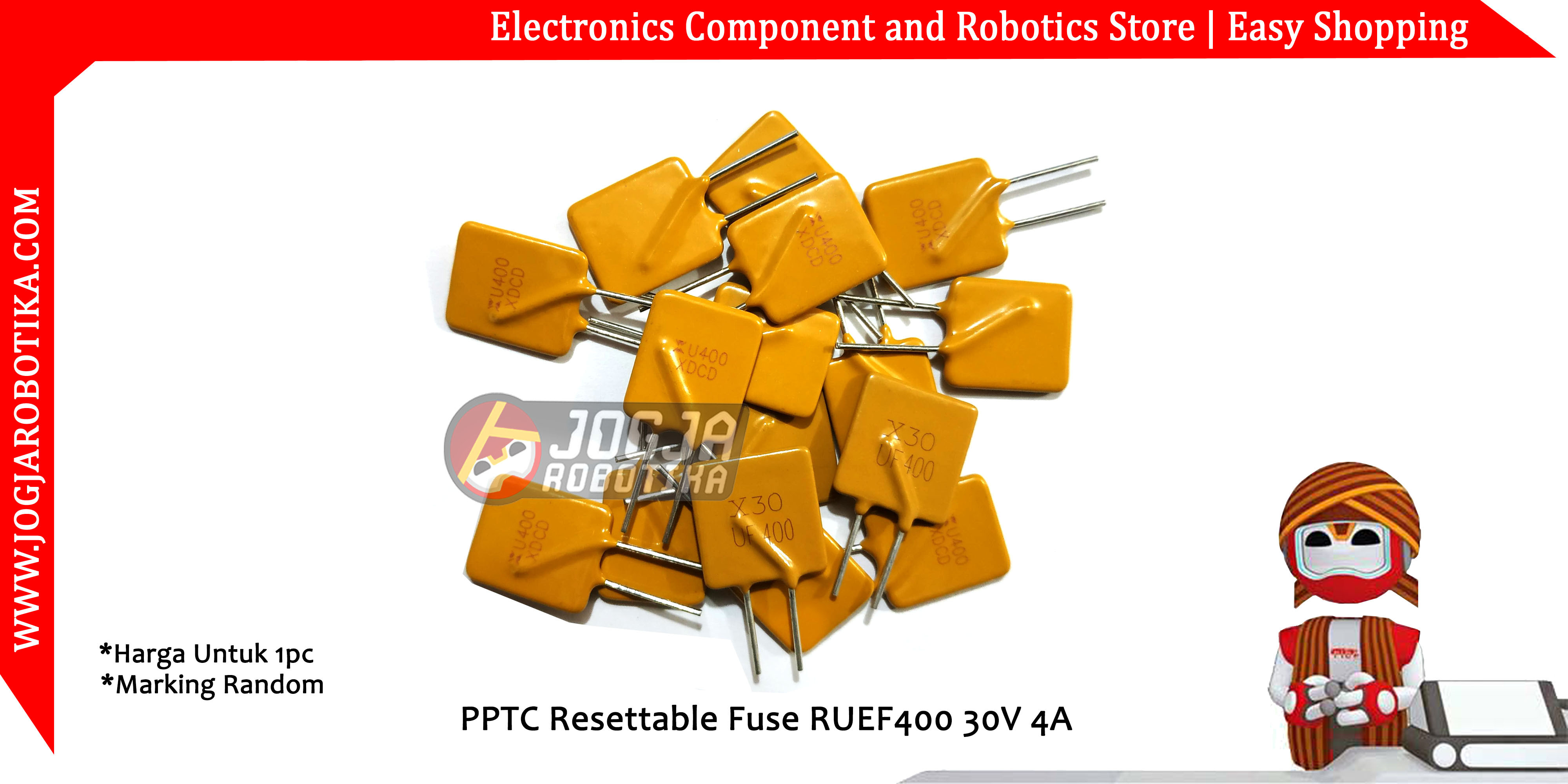 PPTC Resettable Fuse RUEF400 30V 4A