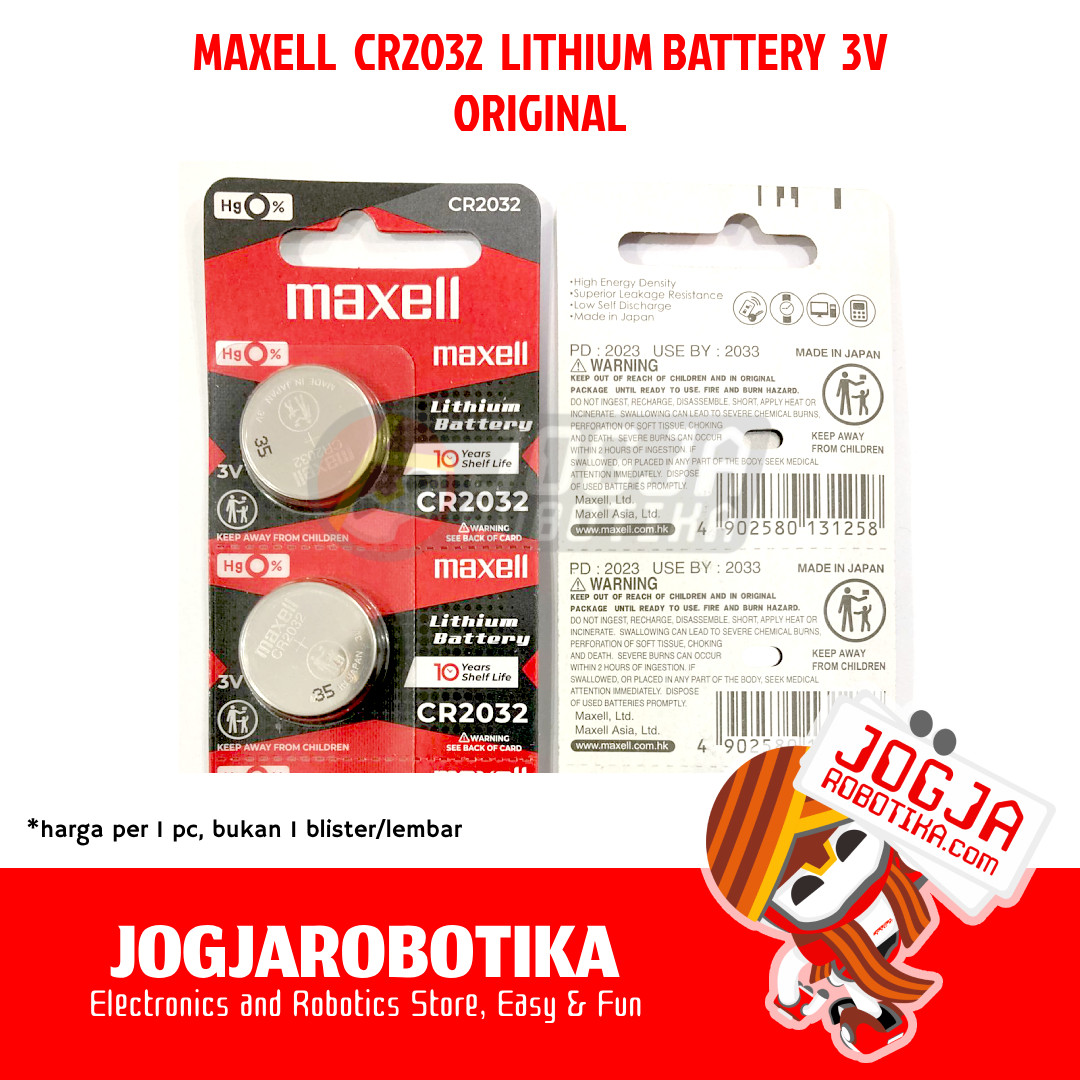 Maxell CR2032 3V Lithium Battery