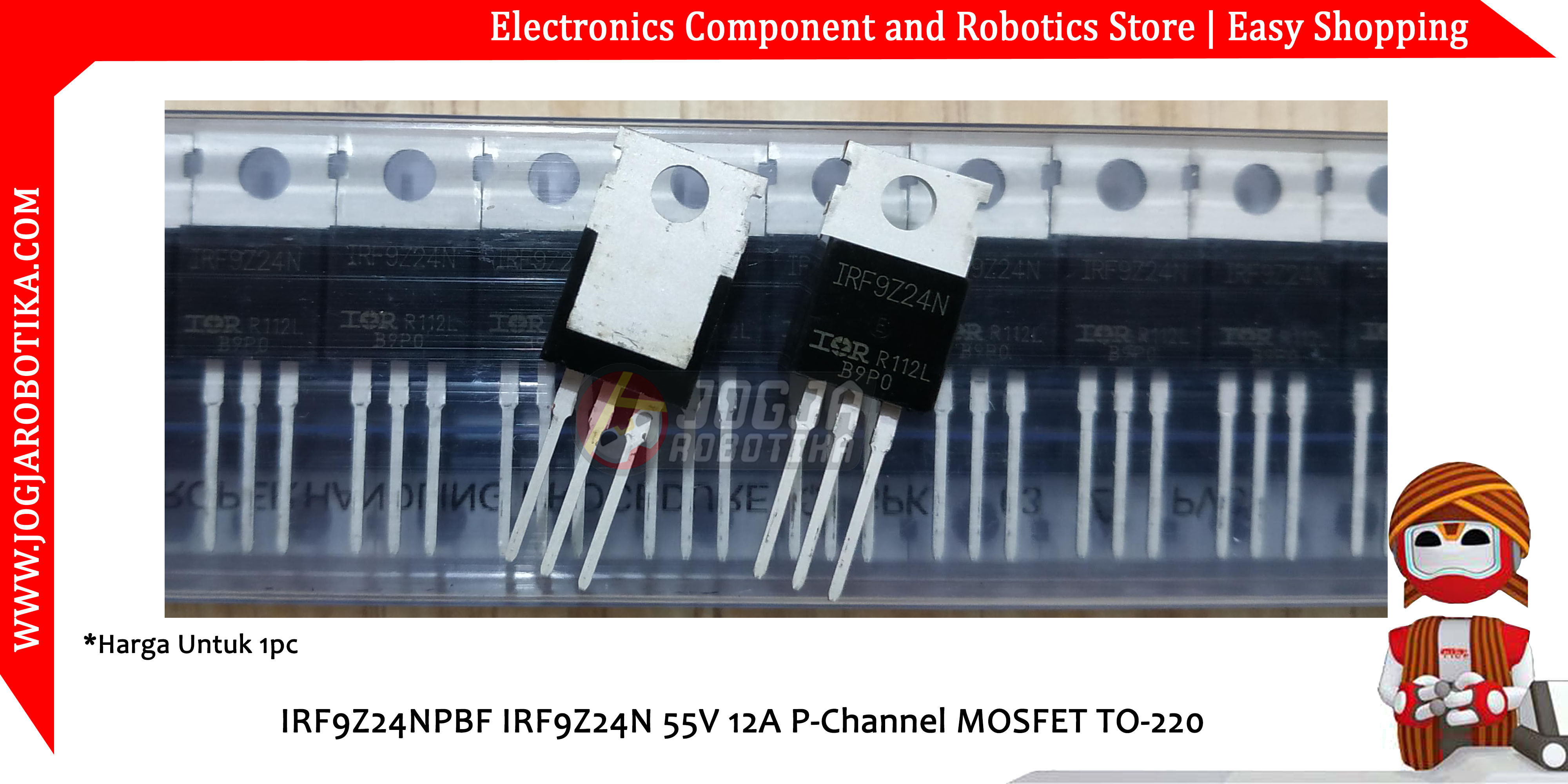 IRF9Z24NPBF IRF9Z24N 55V 12A P-Channel MOSFET TO-220
