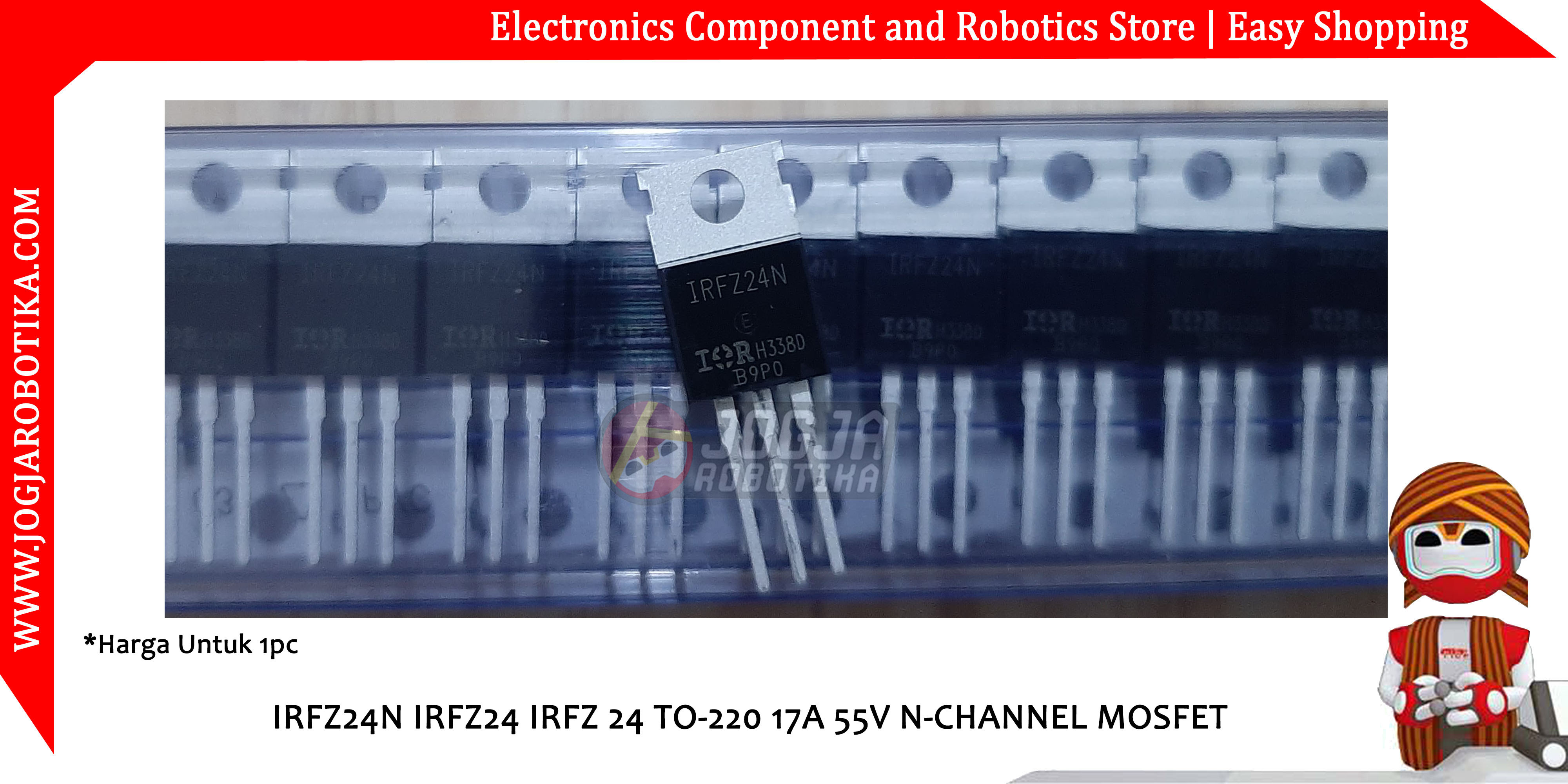 IRFZ24N IRFZ24 IRFZ 24 TO-220 17A 55V N-Channel MOSFET