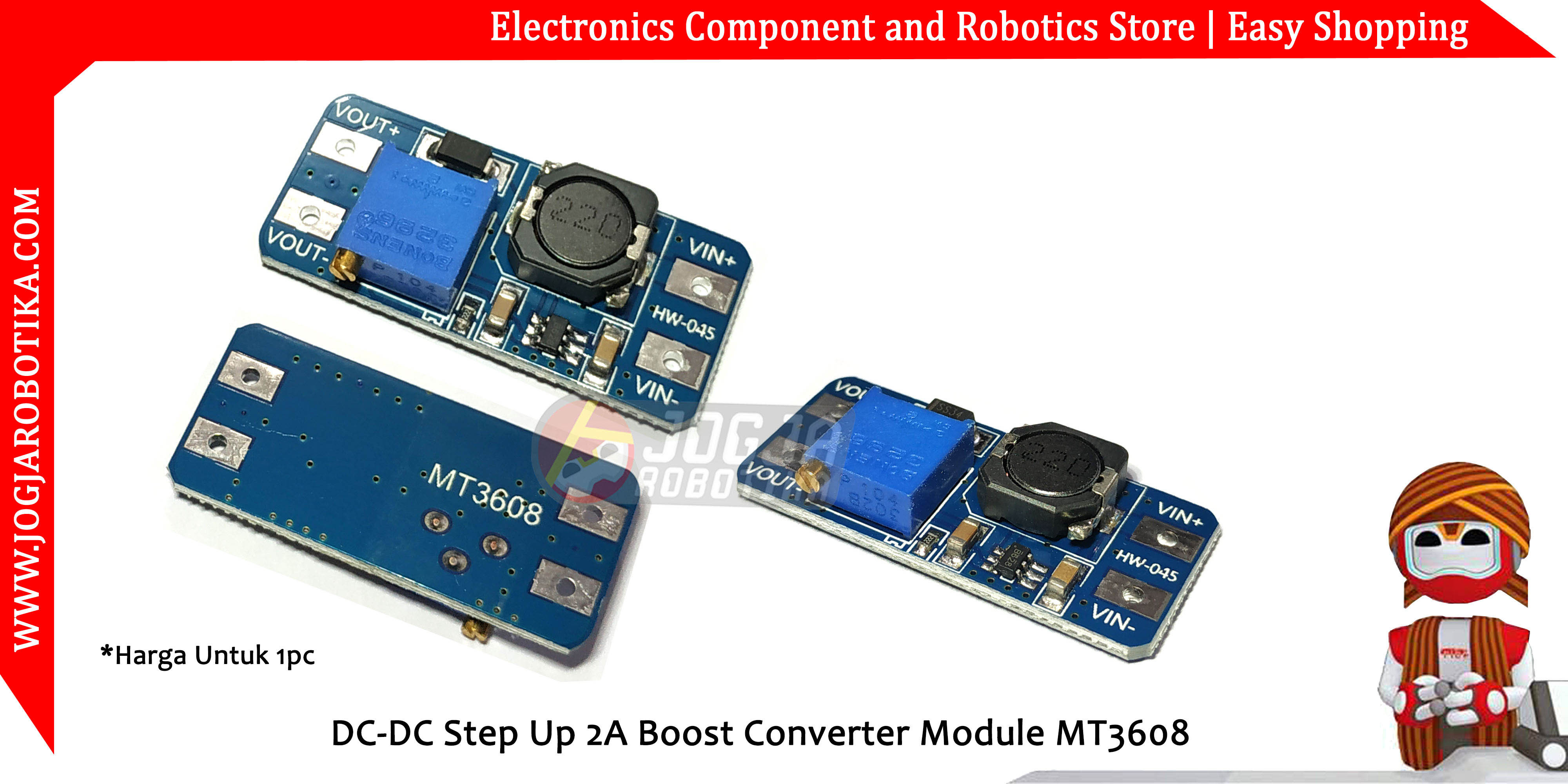 DC-DC Step Up 2A Boost Converter Module MT3608