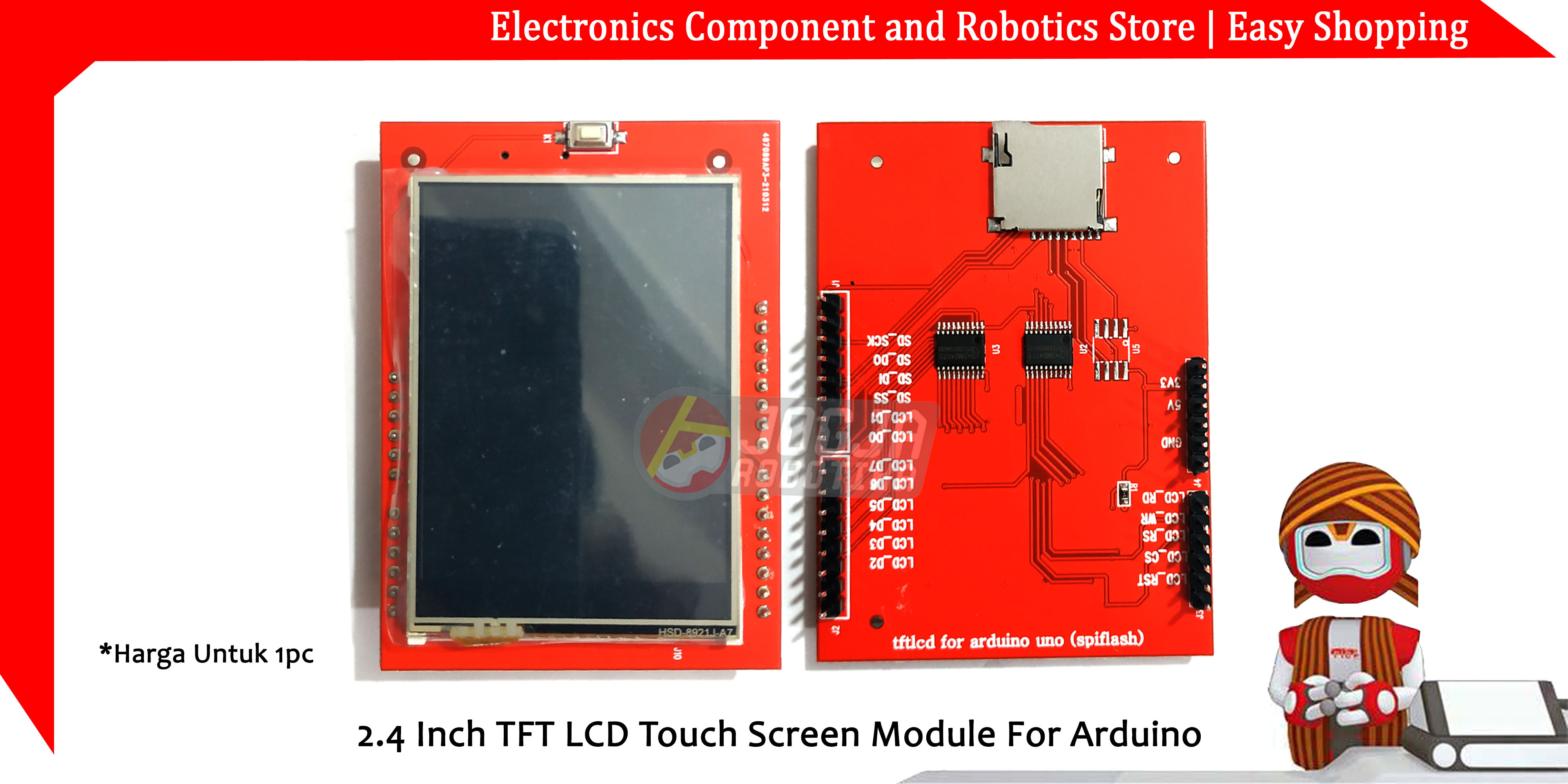 2.4 Inch TFT LCD Touch Screen Module For Arduino