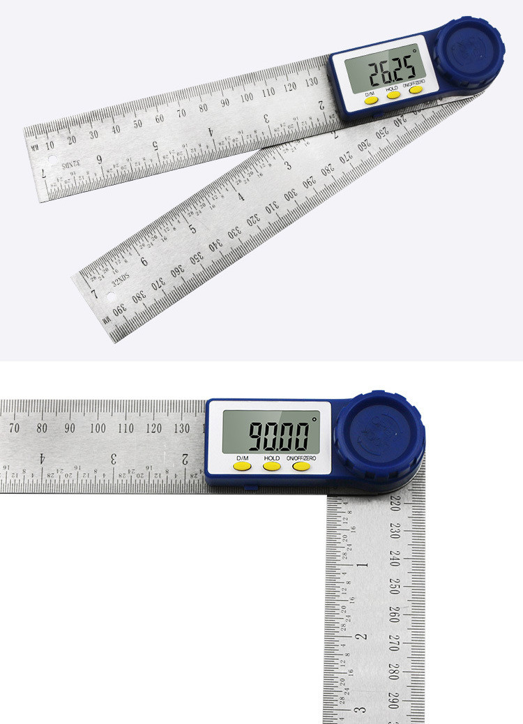 Penggaris Busur Derajat Sudut Digital Stainless Protractor Angle Meter