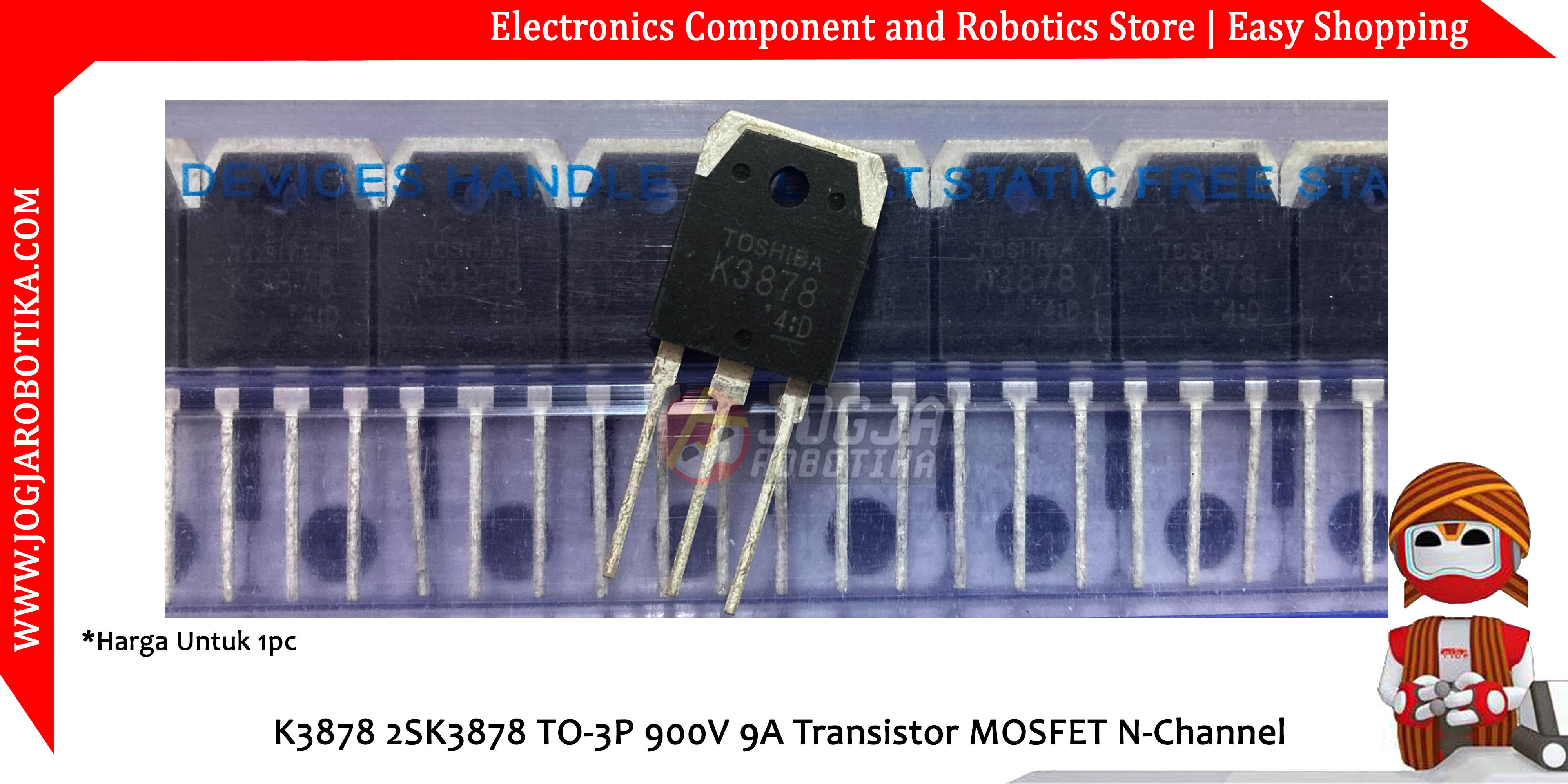 K3878 2SK3878 TO-3P 900V 9A Transistor MOSFET N-Channel