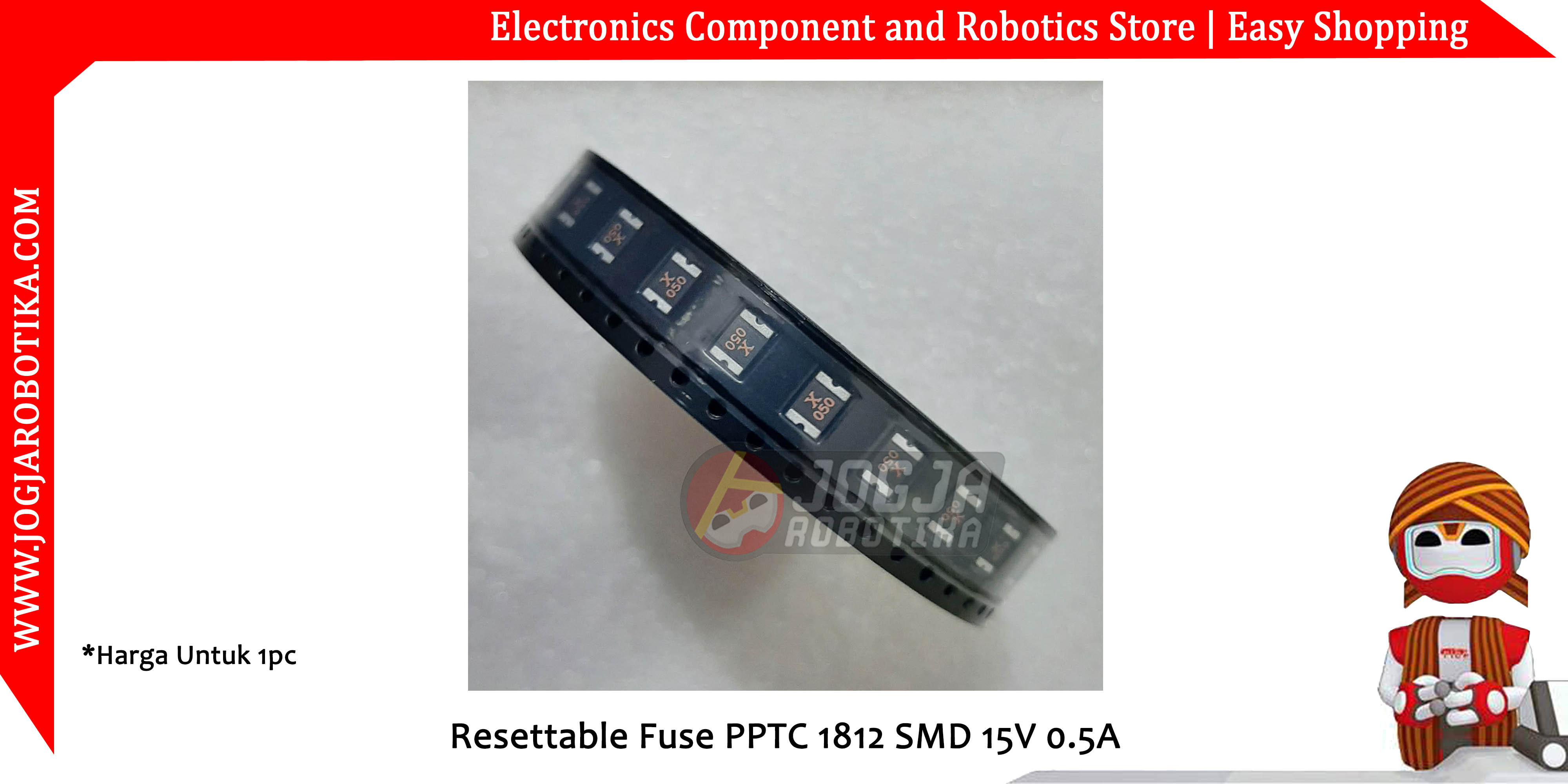 Resettable Fuse PPTC 1812 SMD 15V 0.5A