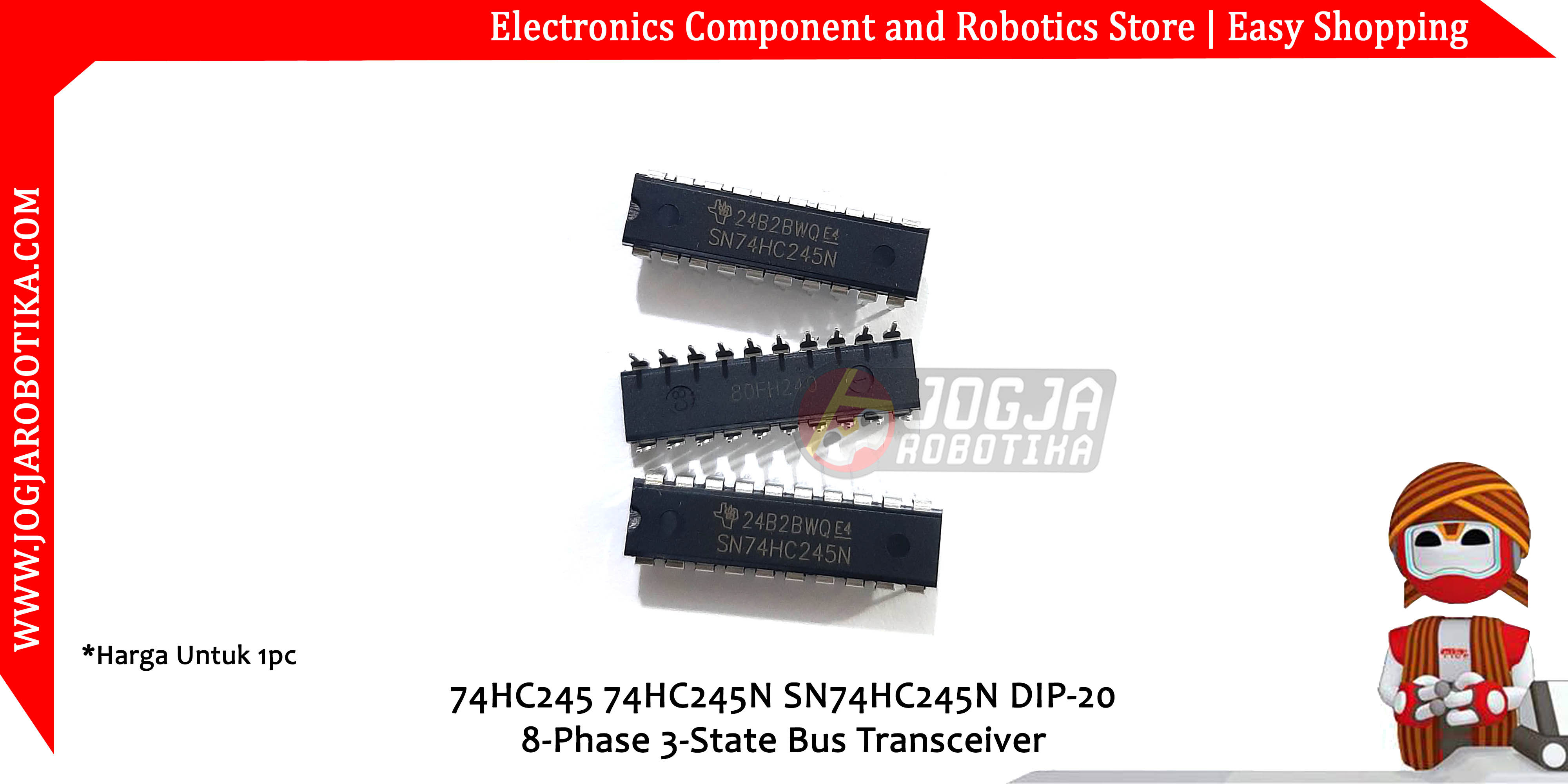 74HC245 74HC245N SN74HC245N DIP-20 8-Phase 3-State Bus Transceiver