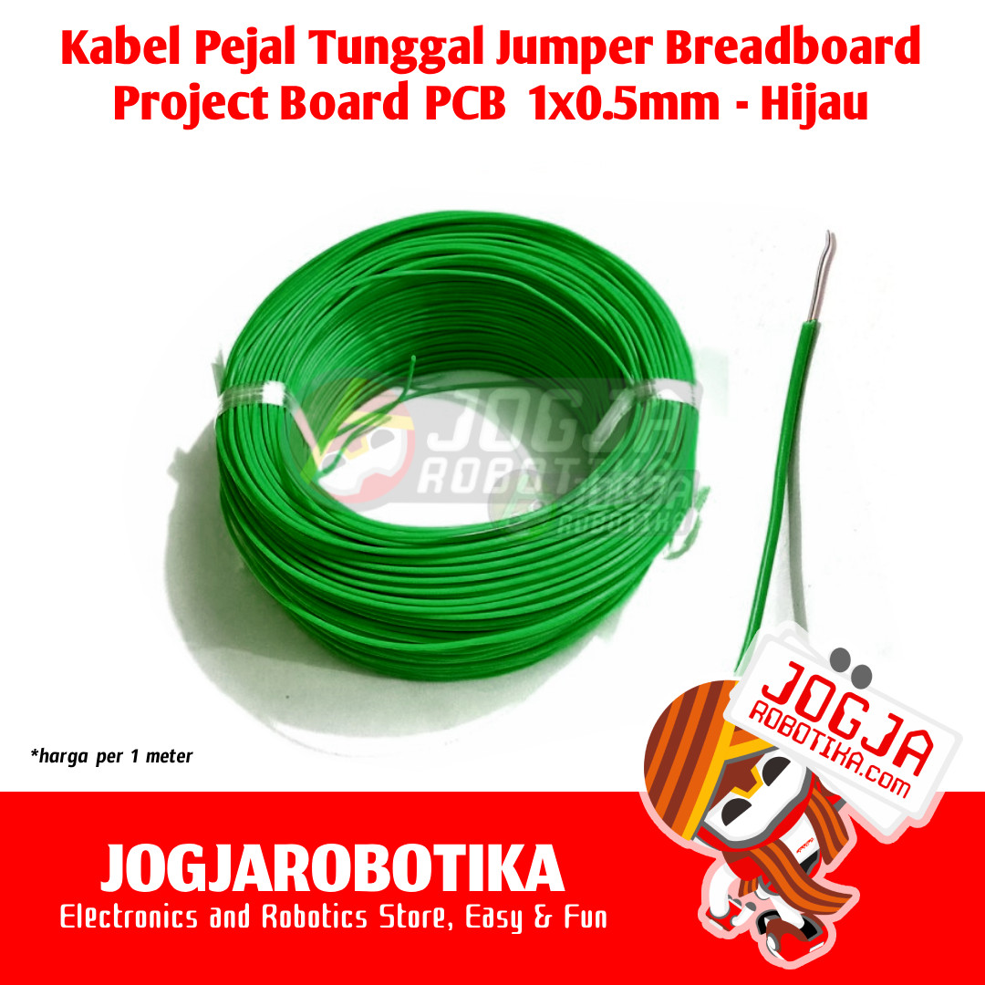 Kabel Pejal Jumper Bredboard Project Board PCB 1x0.5mm - Kuning