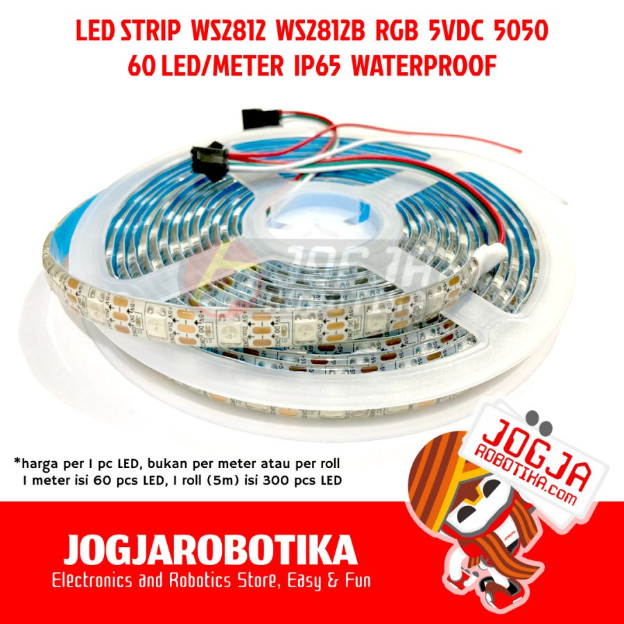 ECER WS2811 WS2812 WS2812B RGB 5V 5050 60 LED/M IP65 Waterproof LED Strip