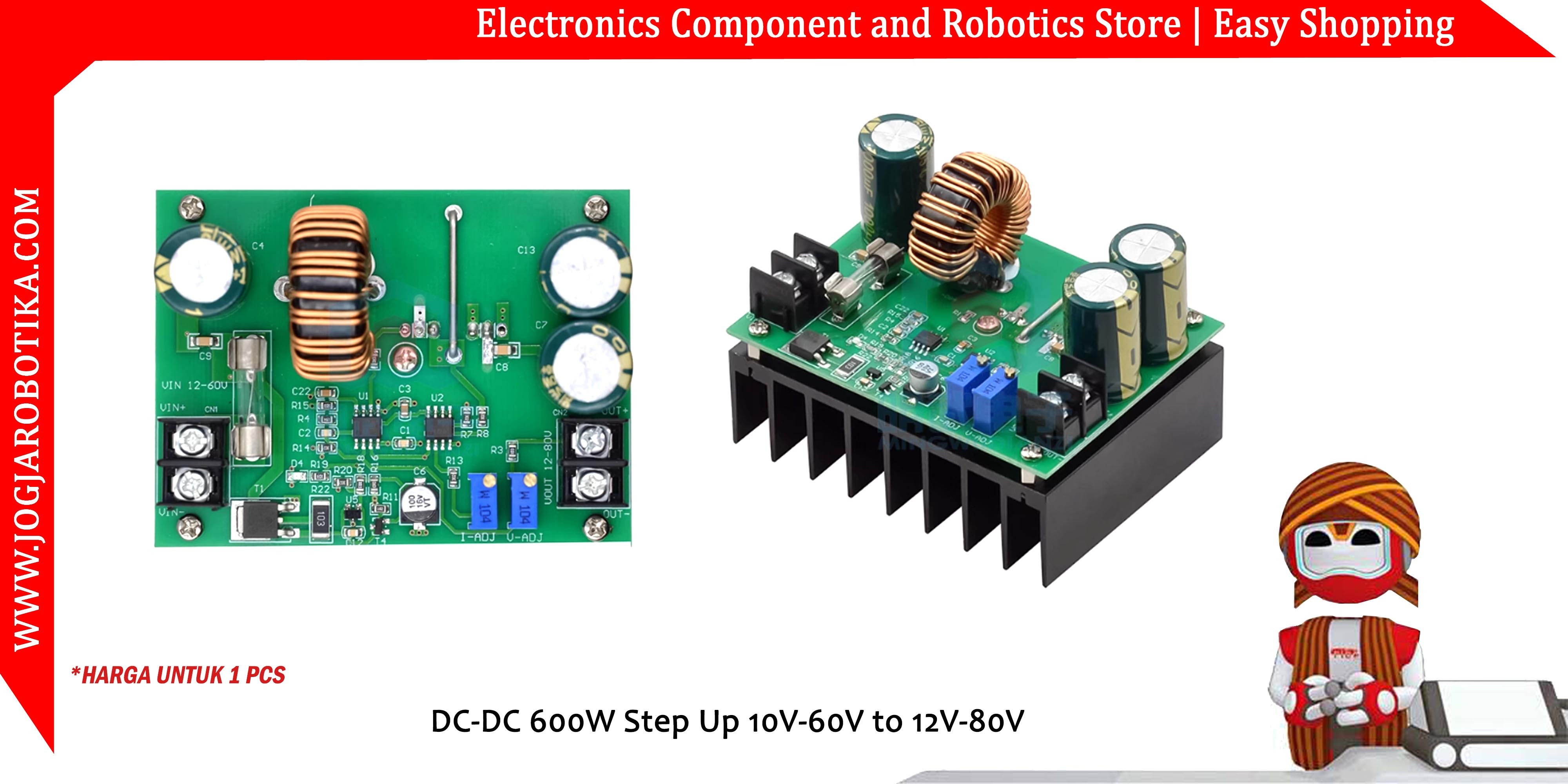 DC-DC 600W Step Up 10V-60V to 12V-80V