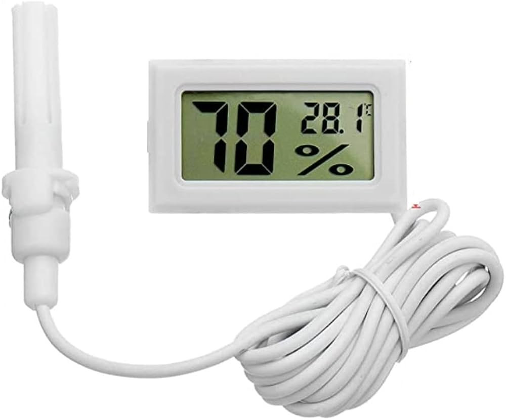 DIGITAL THERMOMETER HYGROMETER WITH PROBE TEMPERATURE SENSOR