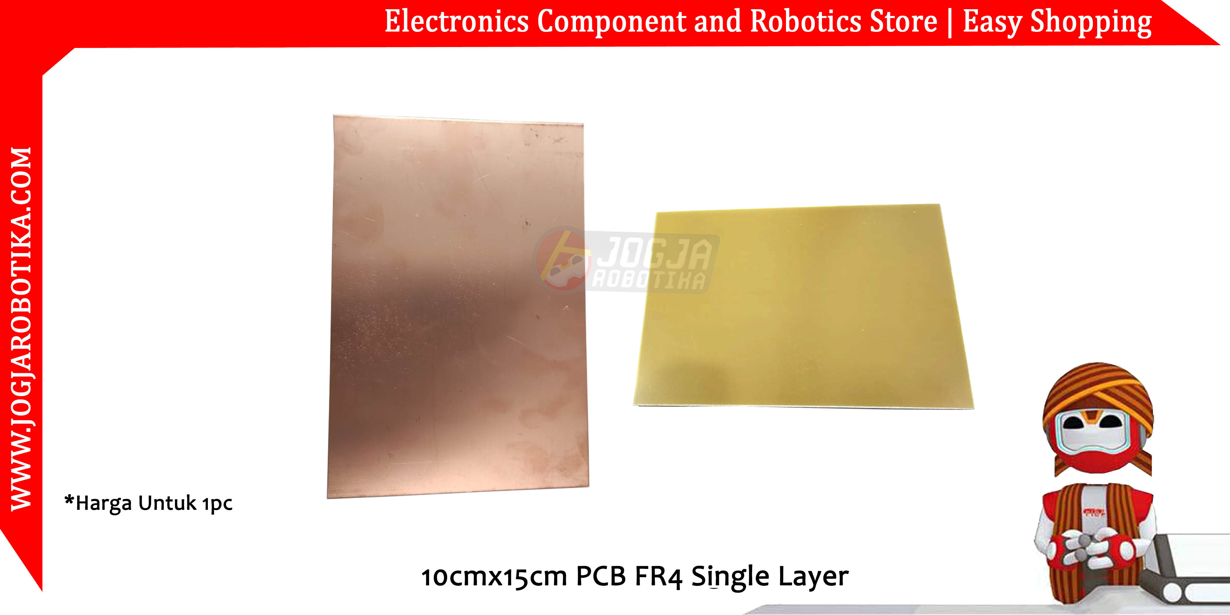 10cmx15cm PCB FR4 Single Layer