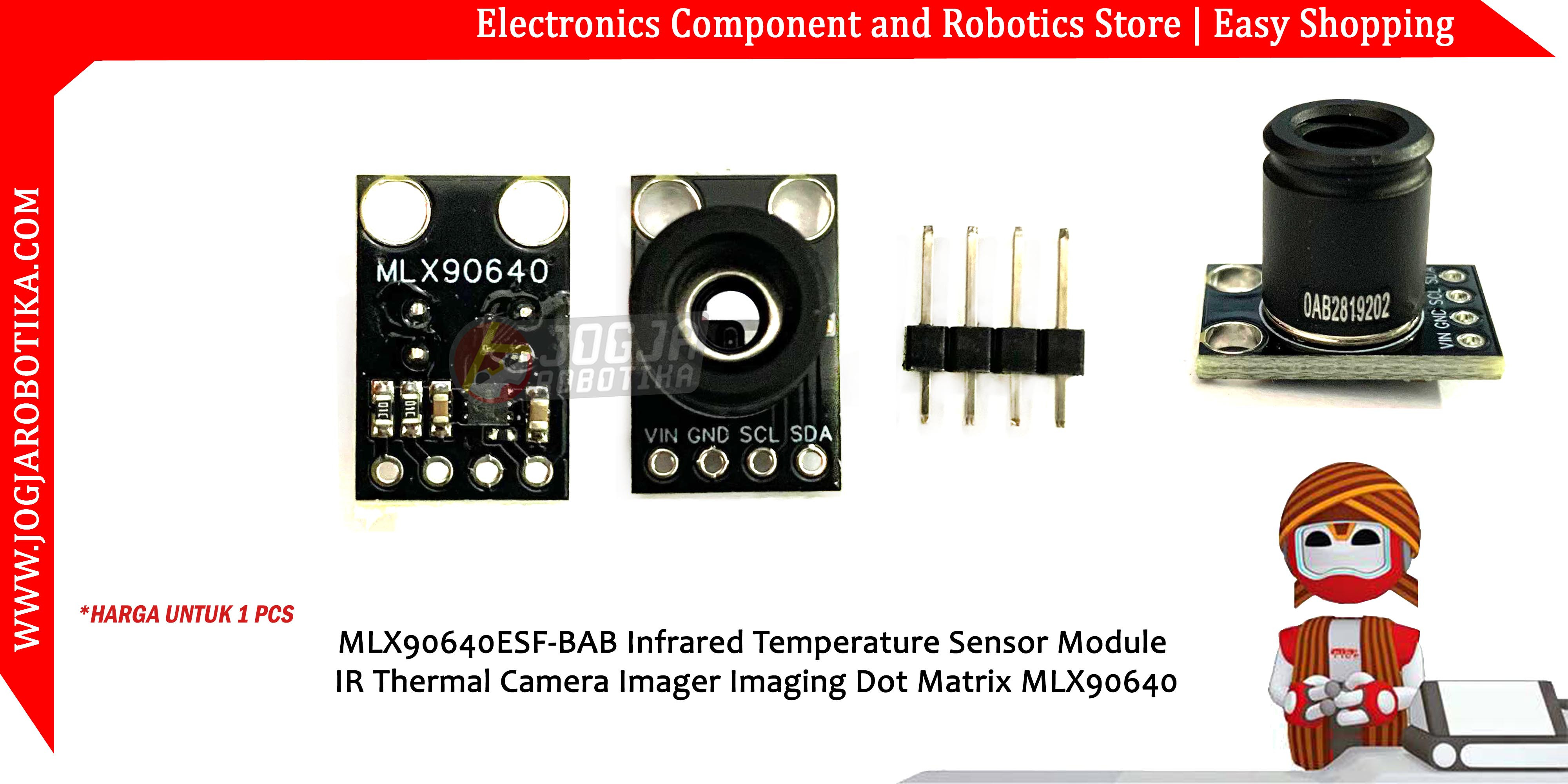 MLX90640ESF-BAA Infrared Temperature Sensor Module IR Thermal Camera Imager Imaging Dot Matrix MLX90640