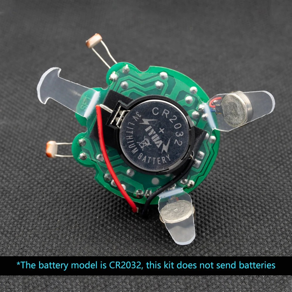 LED Breathing Light Soldering DIY Kit Simulated Firefly Flashing Robot Toy Photosensitive Sensor Mobile Robot Part Electronic
