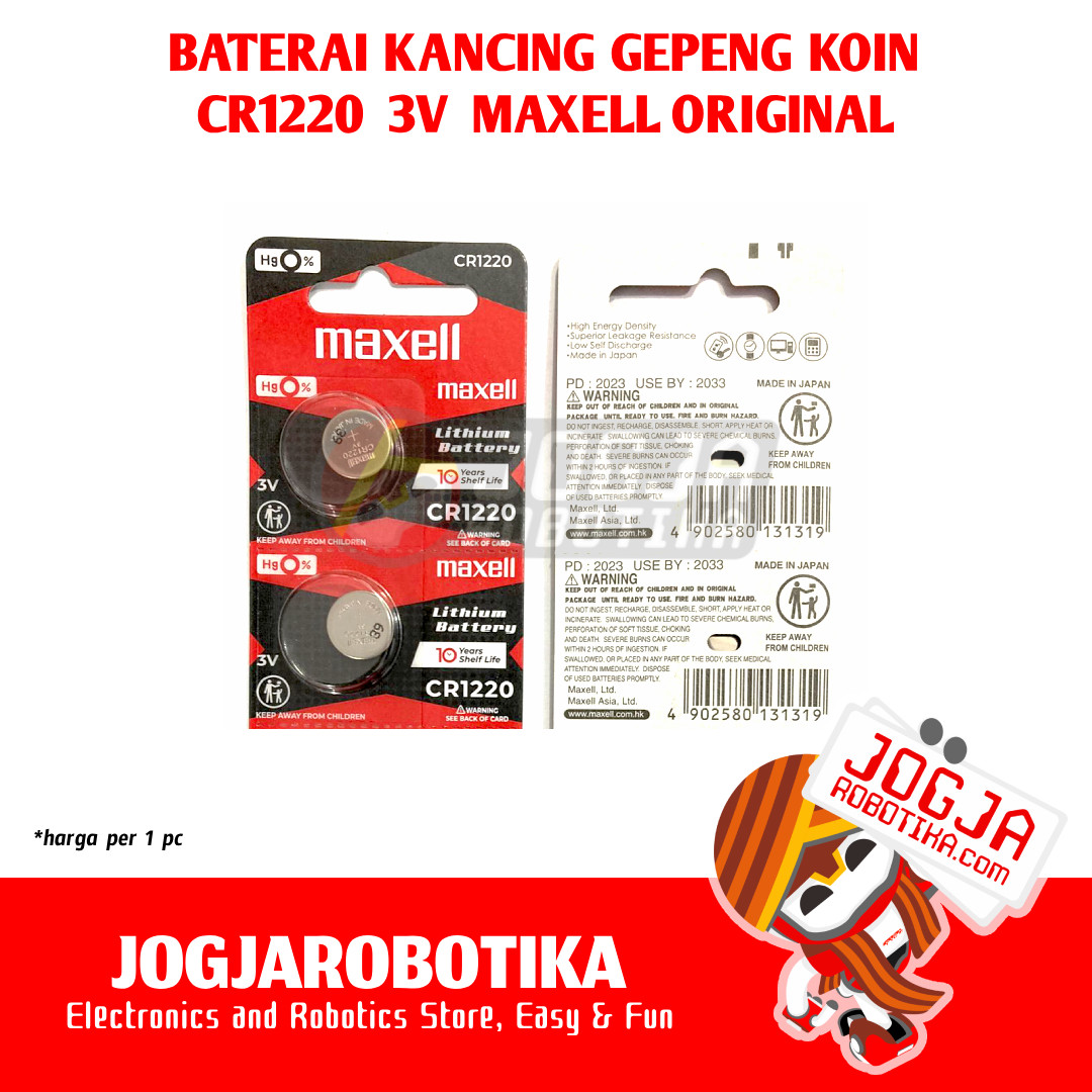 CR1220 3V Lithium Battery Maxell