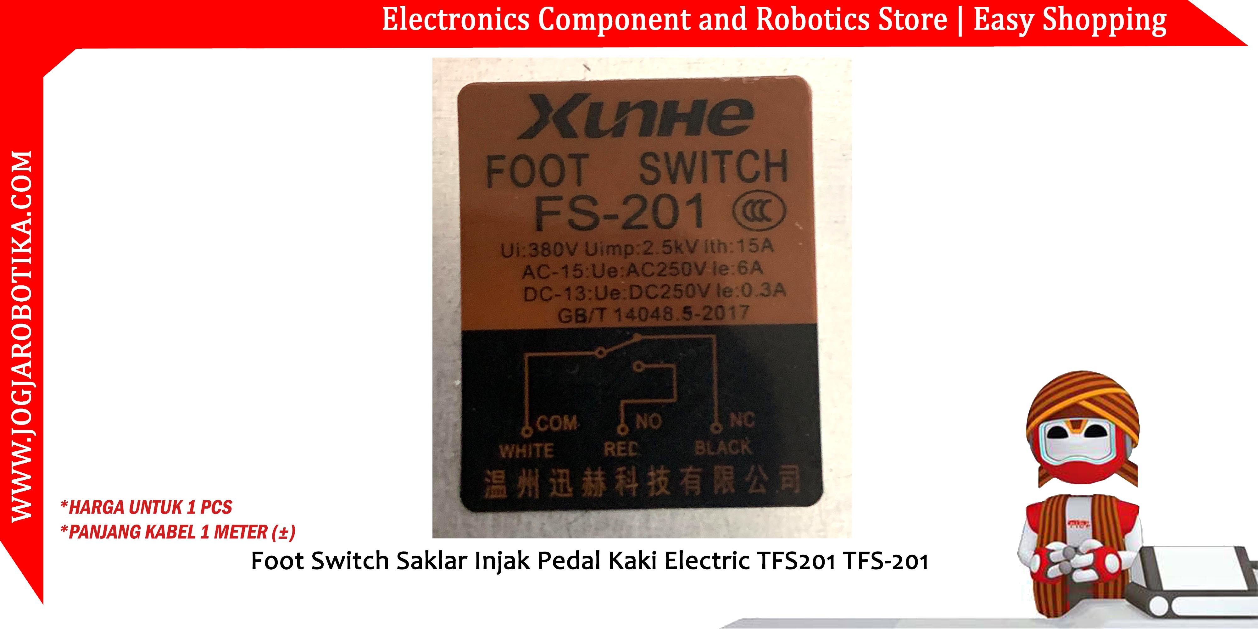Foot Switch Saklar Injak Pedal Kaki Electric TFS201 TFS-201
