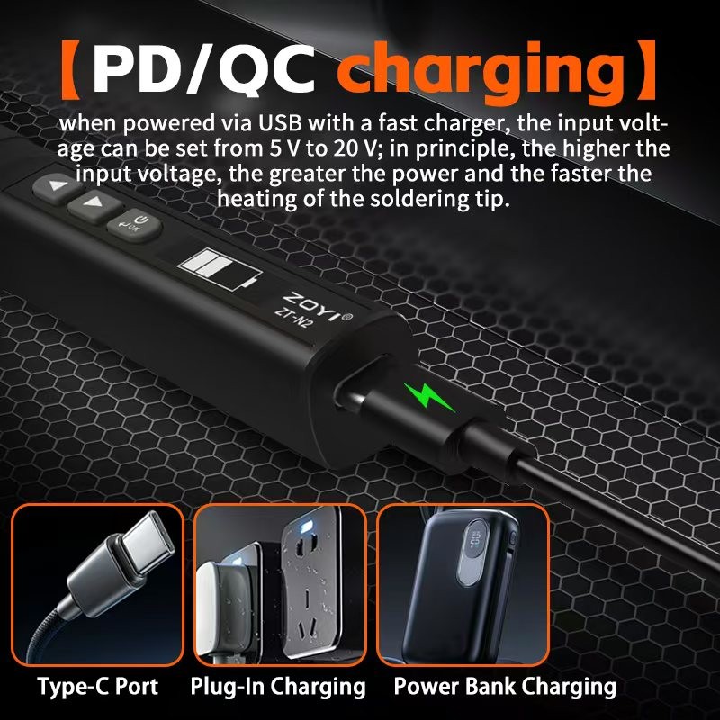 ZOYI ZT-N2 2 in 1 Portable Intelligent Soldering Iron With Multitester