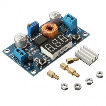5A 4V-38V XL4015 DC-DC Adjustable Step Down Module with Voltmeter