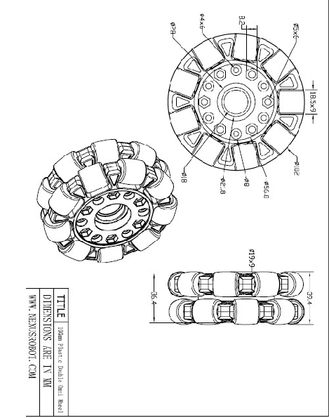 Omni Wheel 14049 100mm