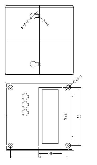 Box LCD 1602 86x86x26MM
