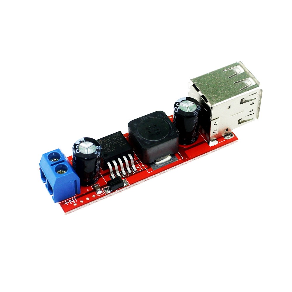 Dual USB Output DC-DC Step Down Buck Power 6-40V to 5V 3A
