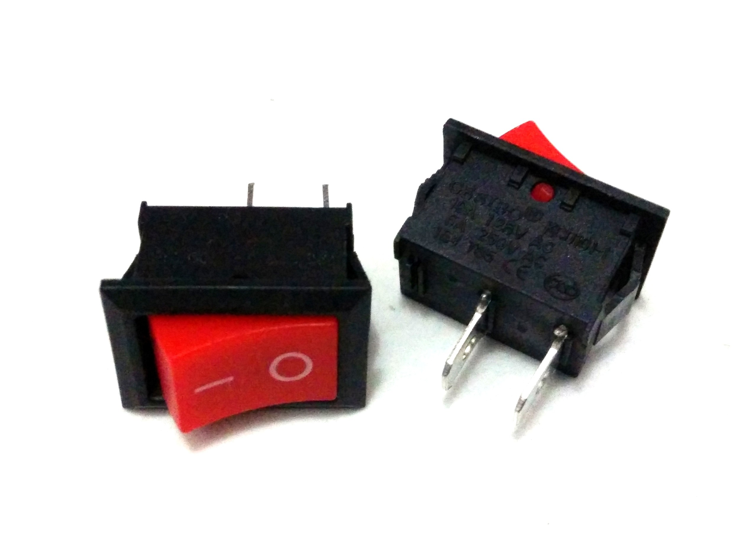 Saklar On-Off AC KCD1-101 Rocker Switch 19x12MM-RED
