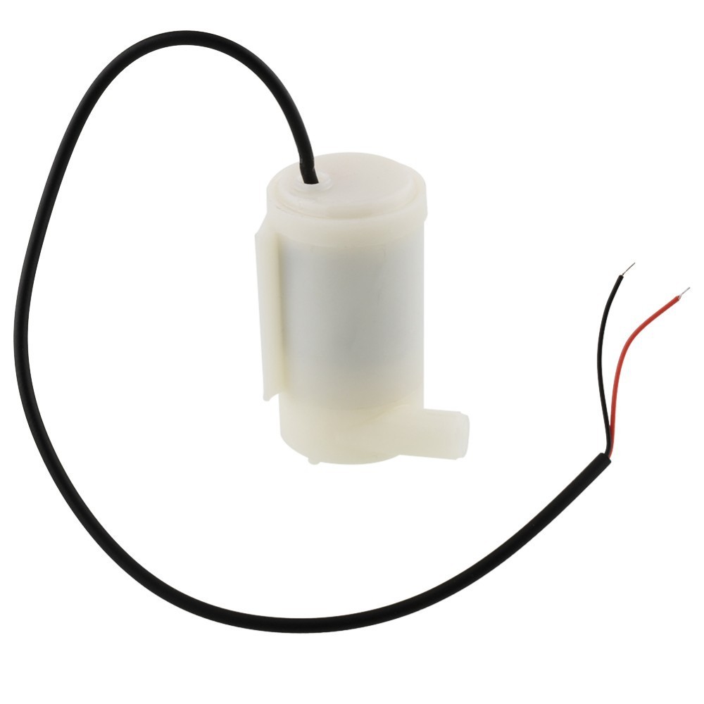 Pompa Mini Micro Submersible Water Pump 3V-5V DC Horizontal - Putih