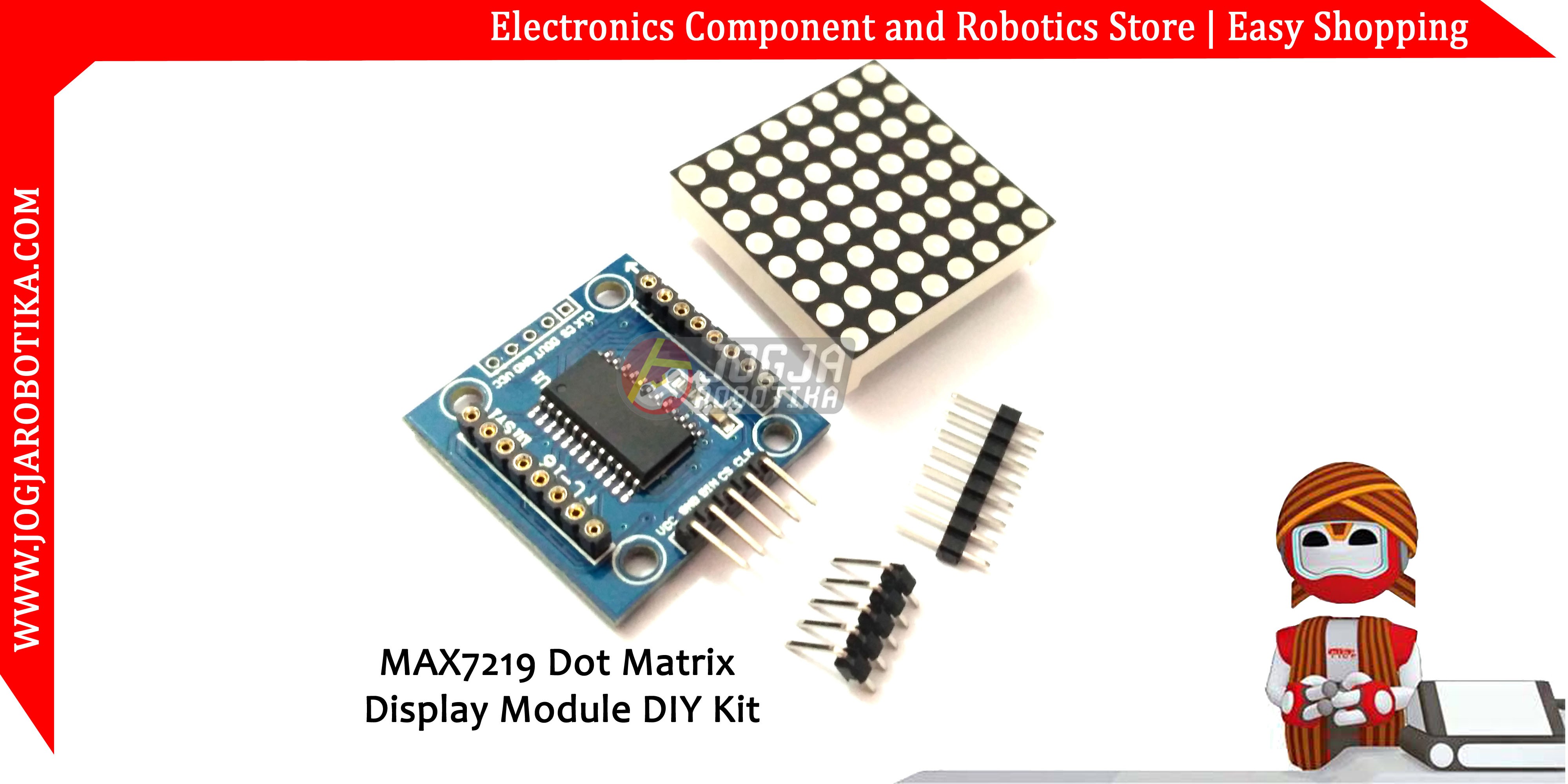 MAX7219 Dot Matrix Display Module DIY Kit
