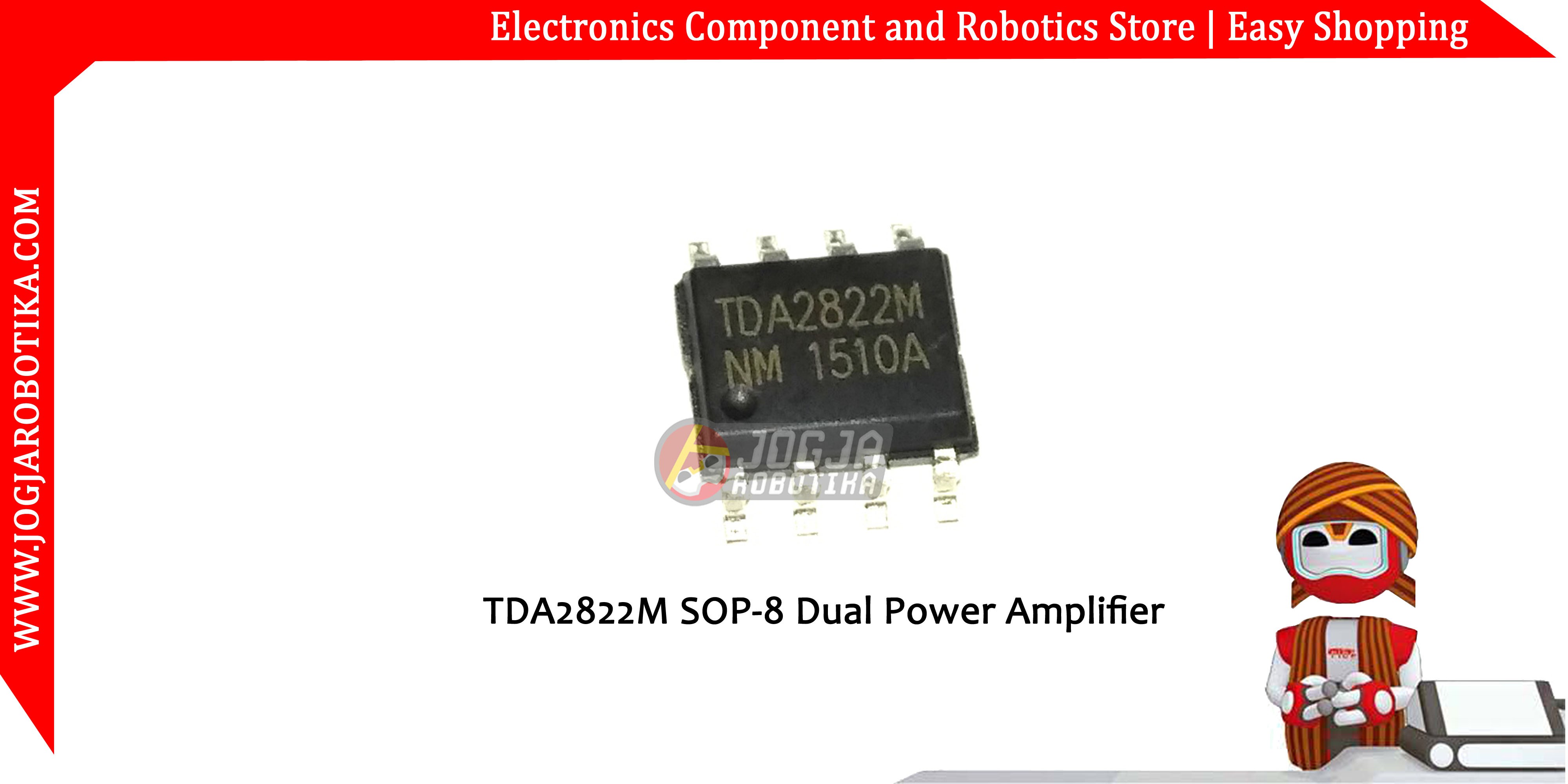 TDA2822M TDA2822 TDA 2822 SOP-8 SMD Dual Power Amplifier