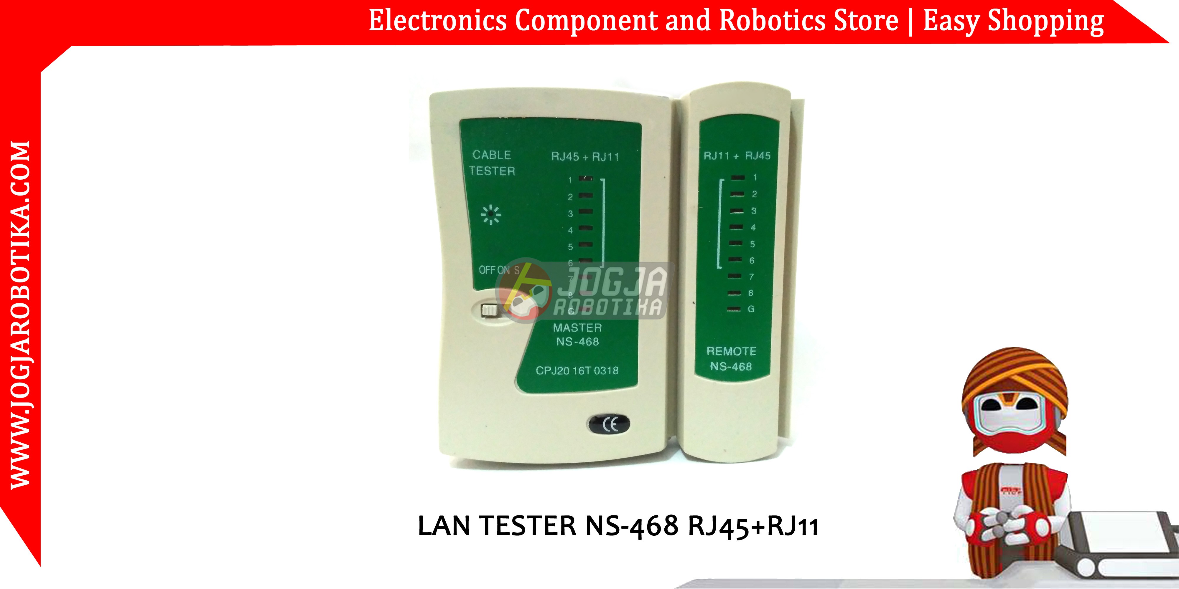 LAN TESTER NS-468 RJ45+RJ11