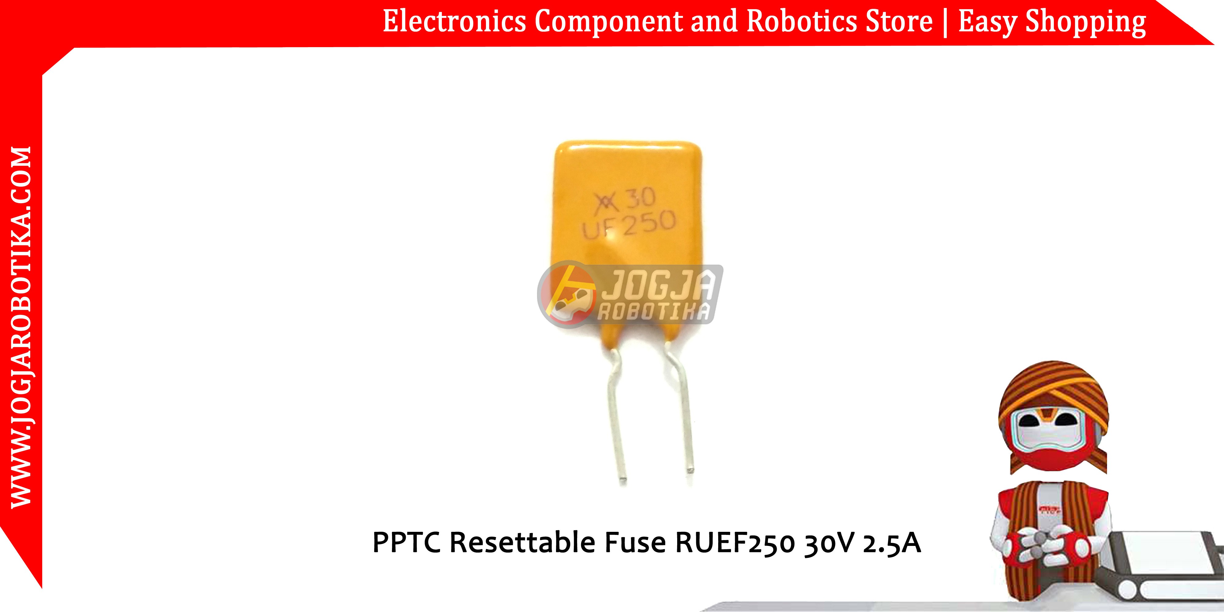 PPTC Resettable Fuse RUEF250 30V 2.5A