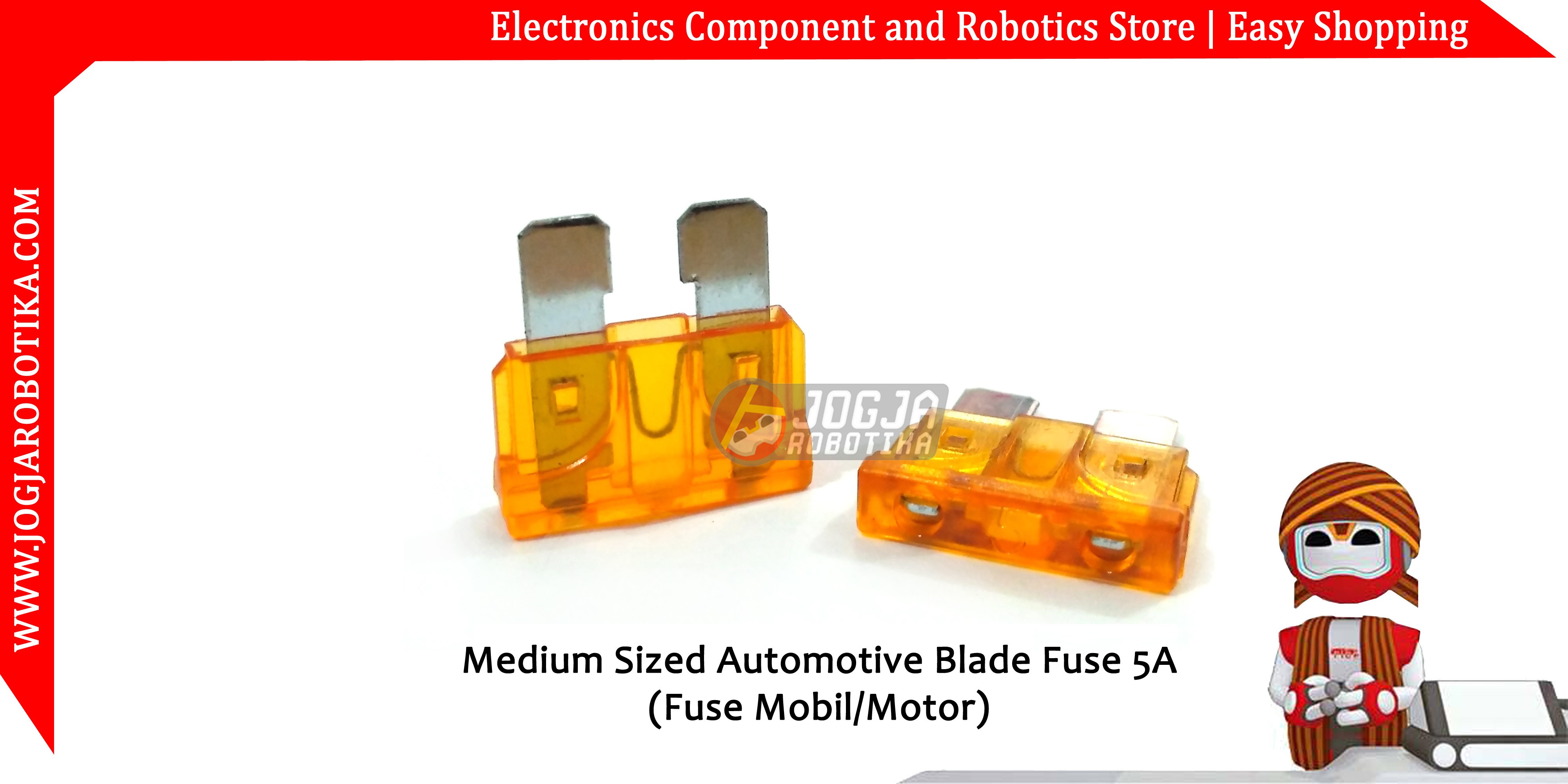 Medium Sized Automotive Blade Fuse 5A