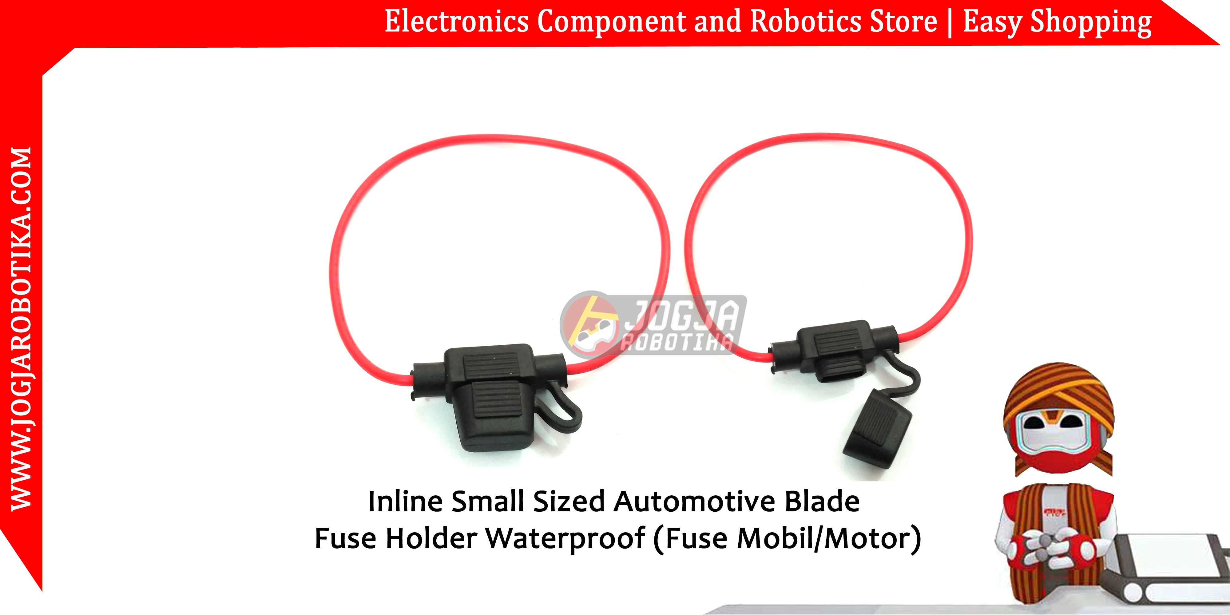 Inline Small Sized Automotive Blade Fuse Holder Waterproof
