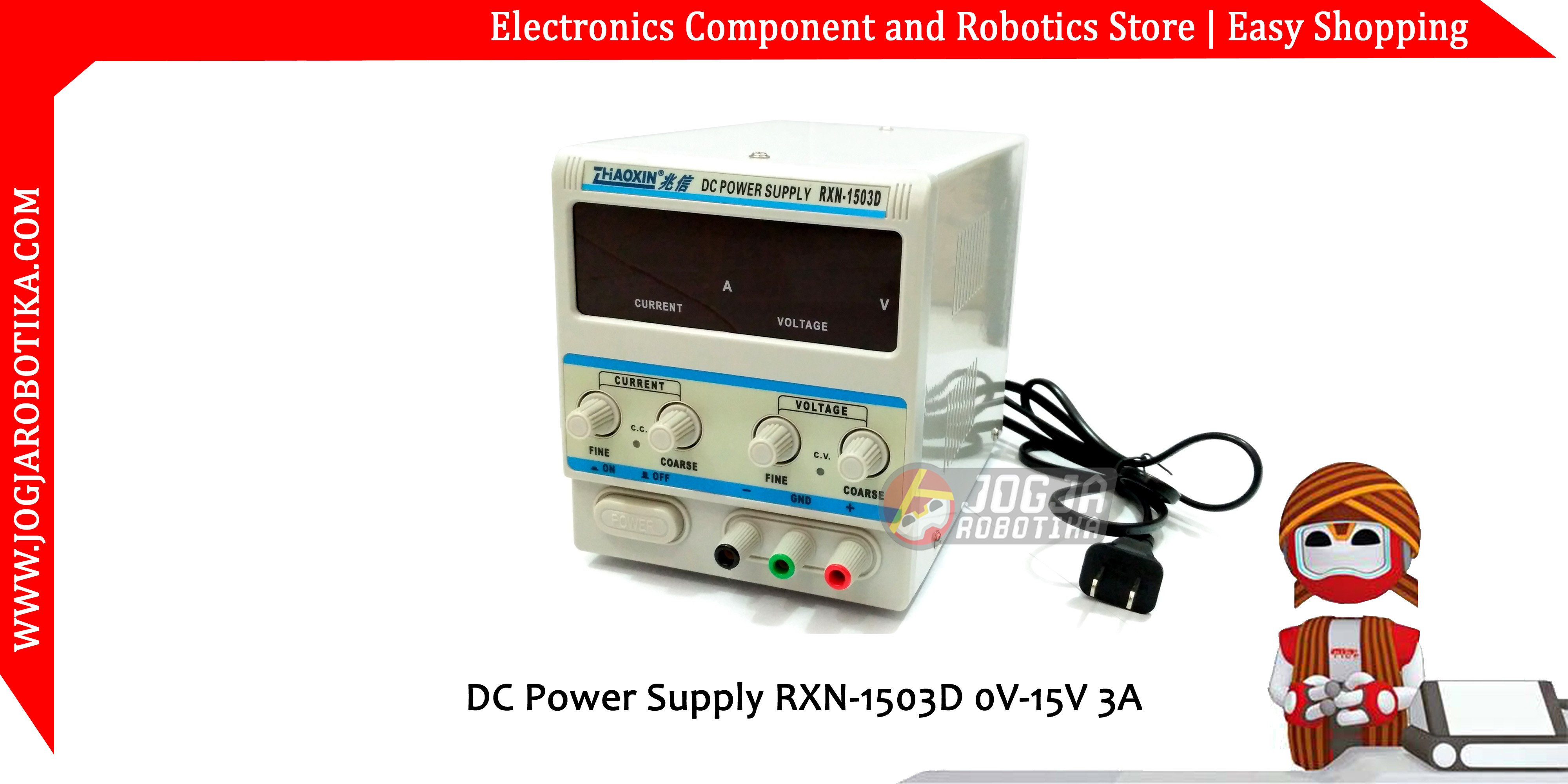 DC Power Supply Digital RXN-1503D 0V-15V 3A