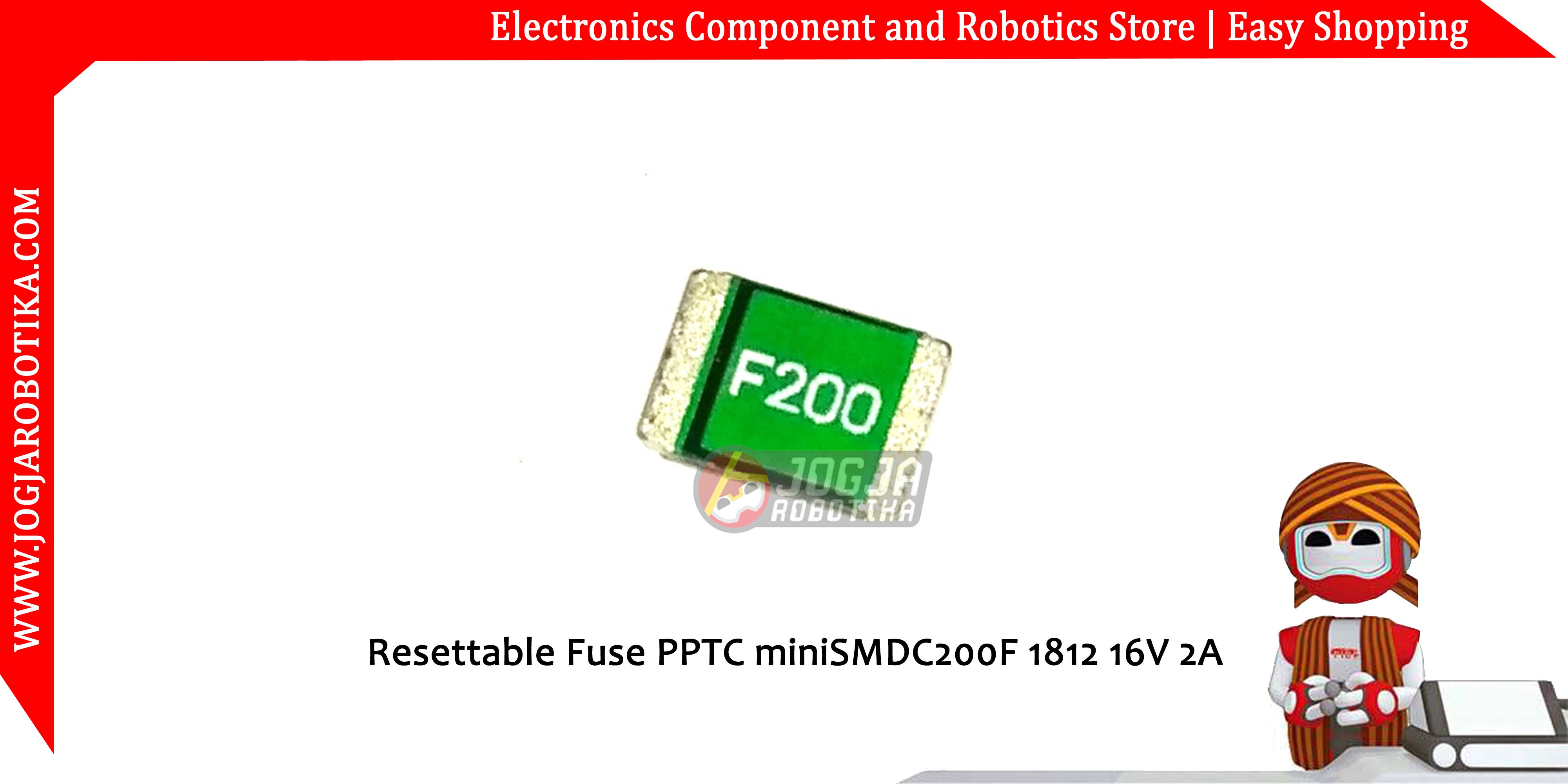 Resettable Fuse PPTC miniSMDC200F 1812 16V 2A